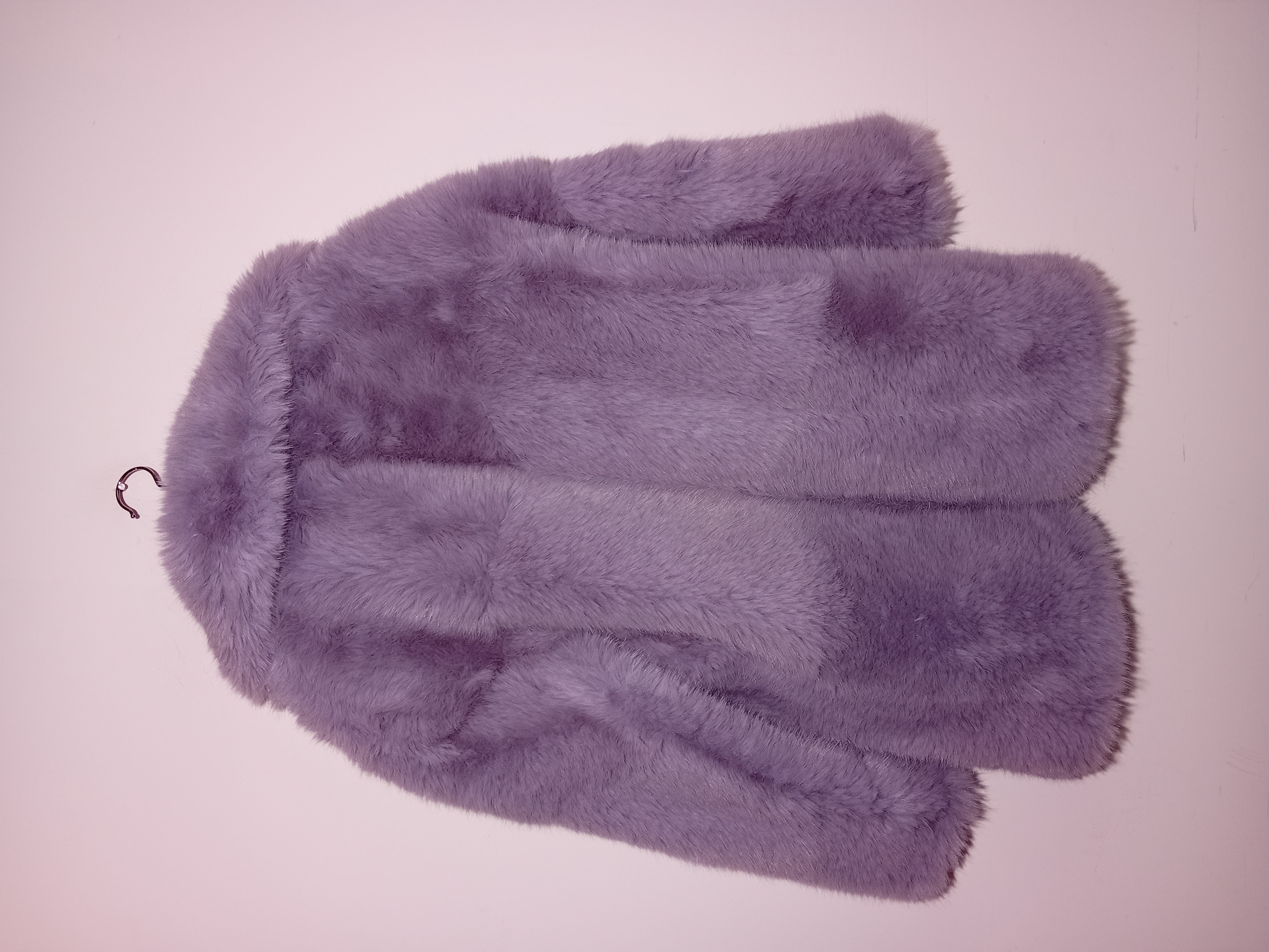 Manteau Fausse Fourrure Lilas Mng S