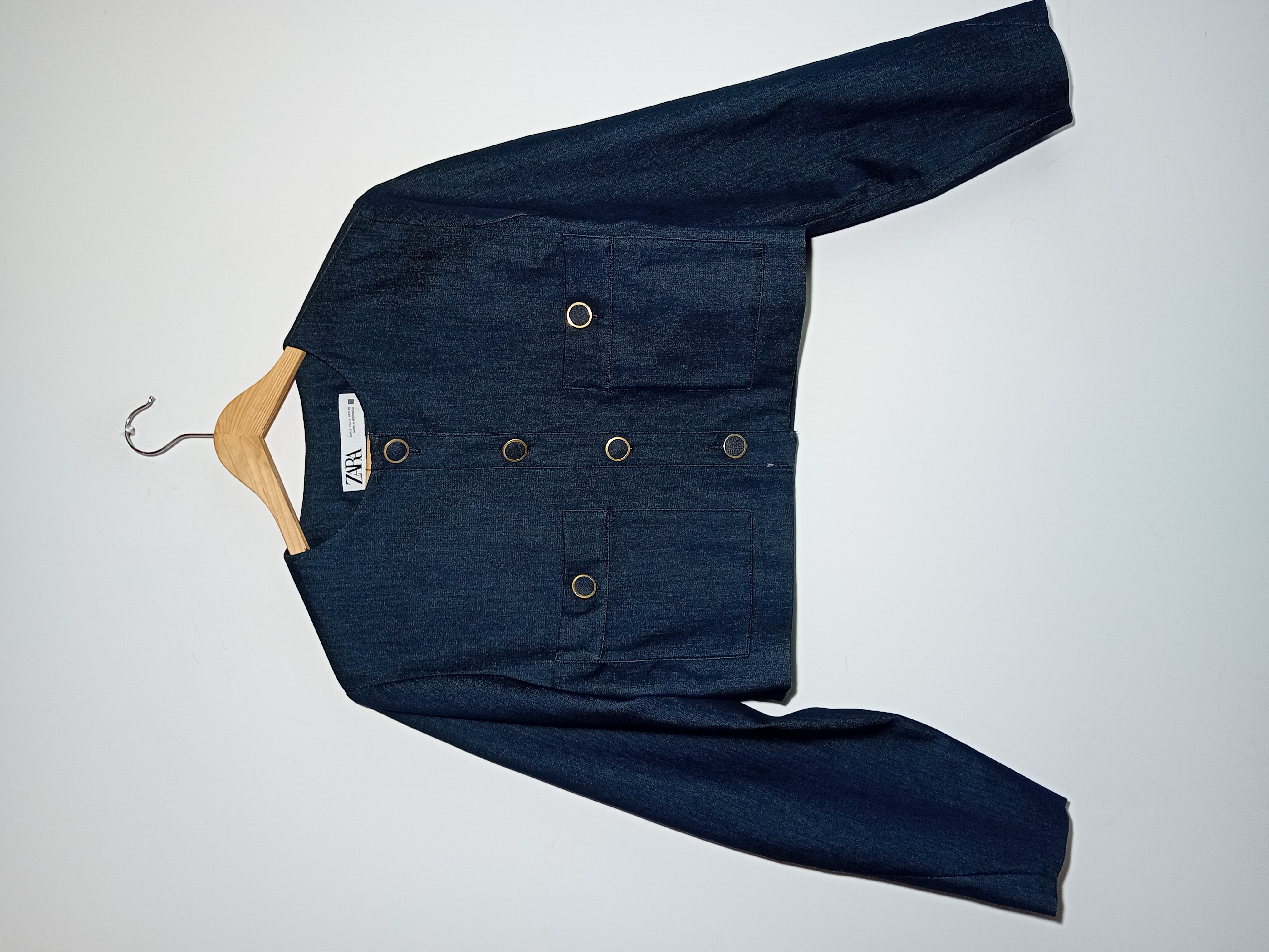 Veste Courte Denim Zara