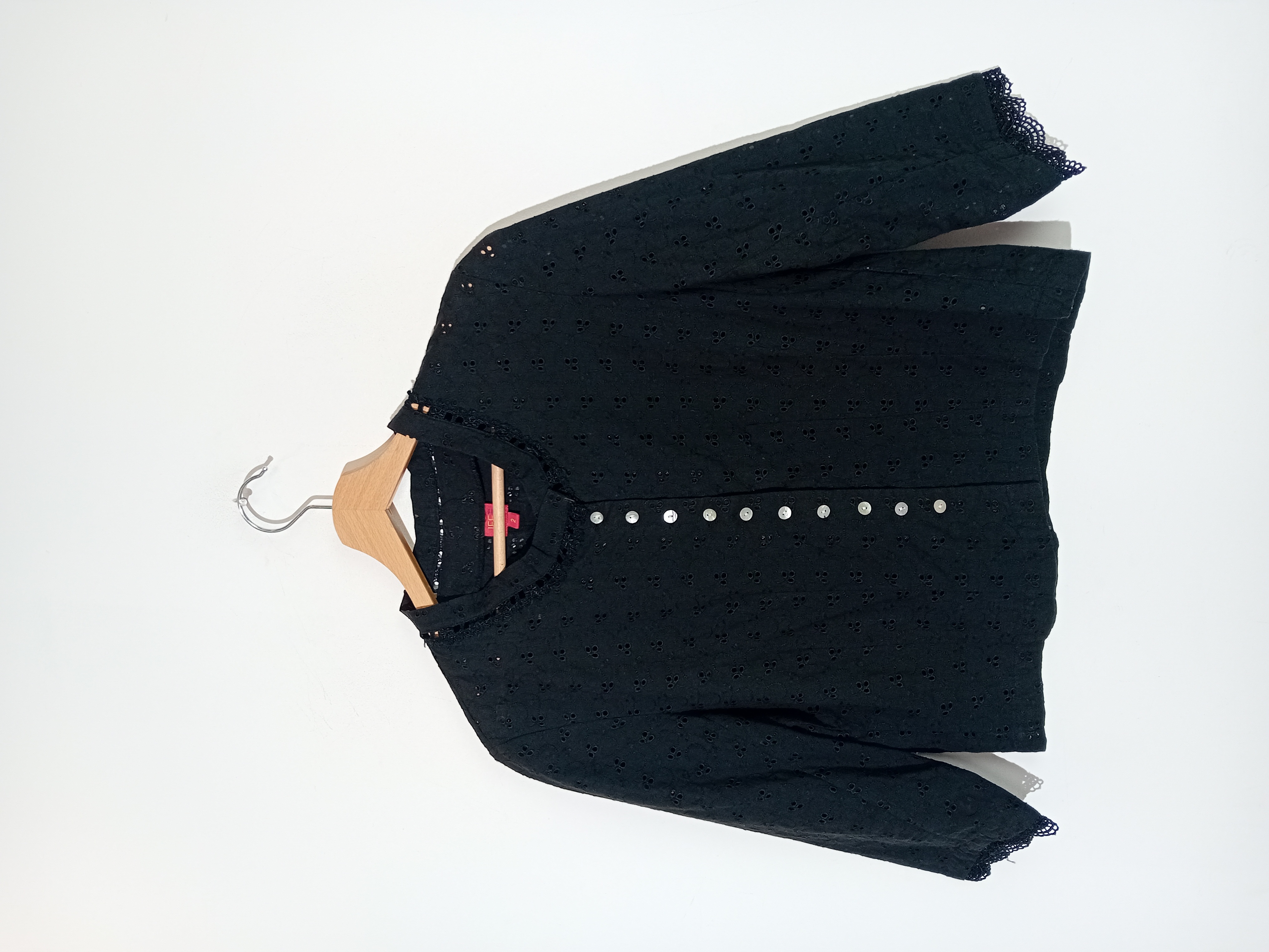 Blouse Noire Broderie Anglaise Jeff M