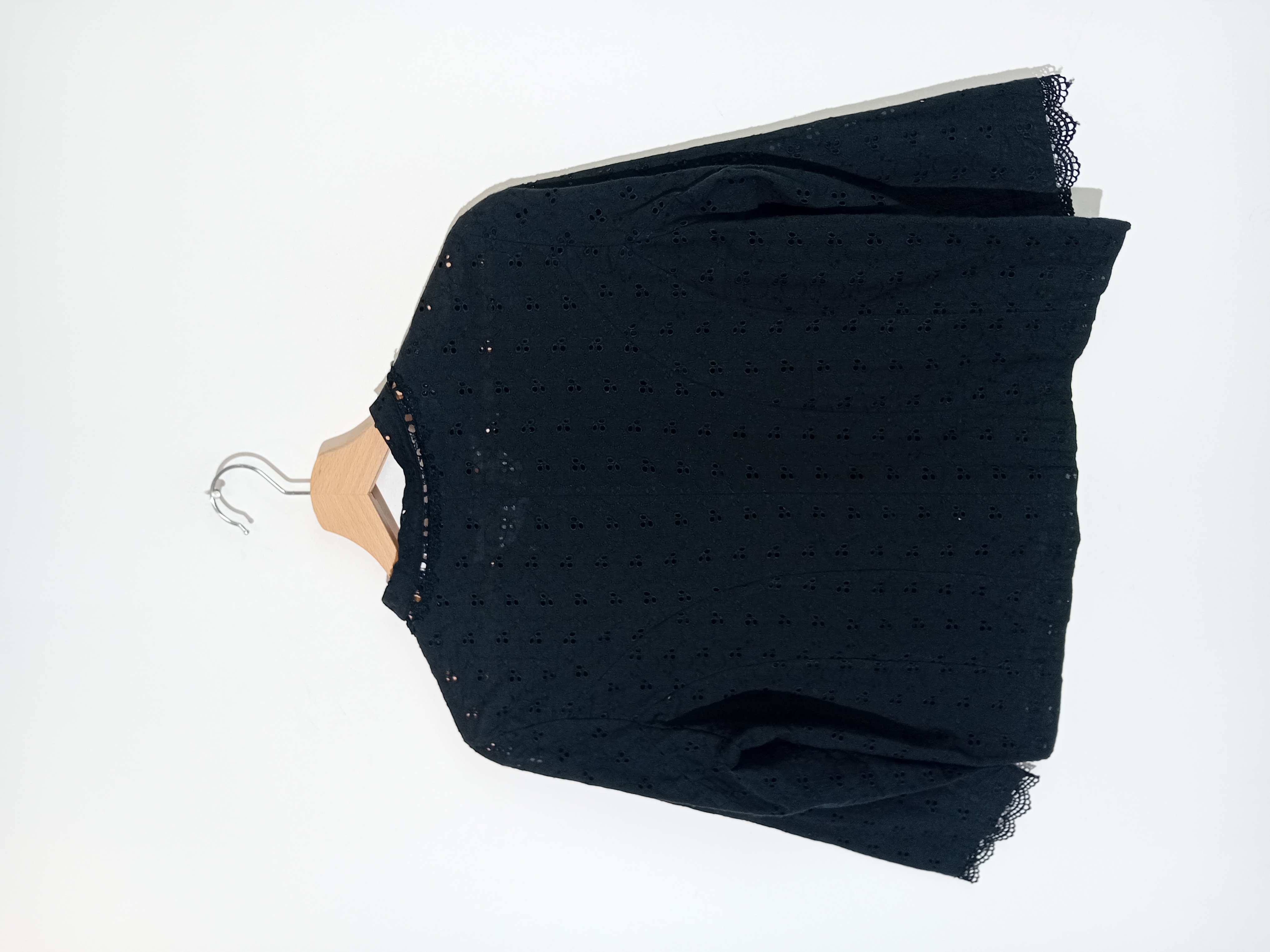 Blouse Noire Broderie Anglaise Jeff M