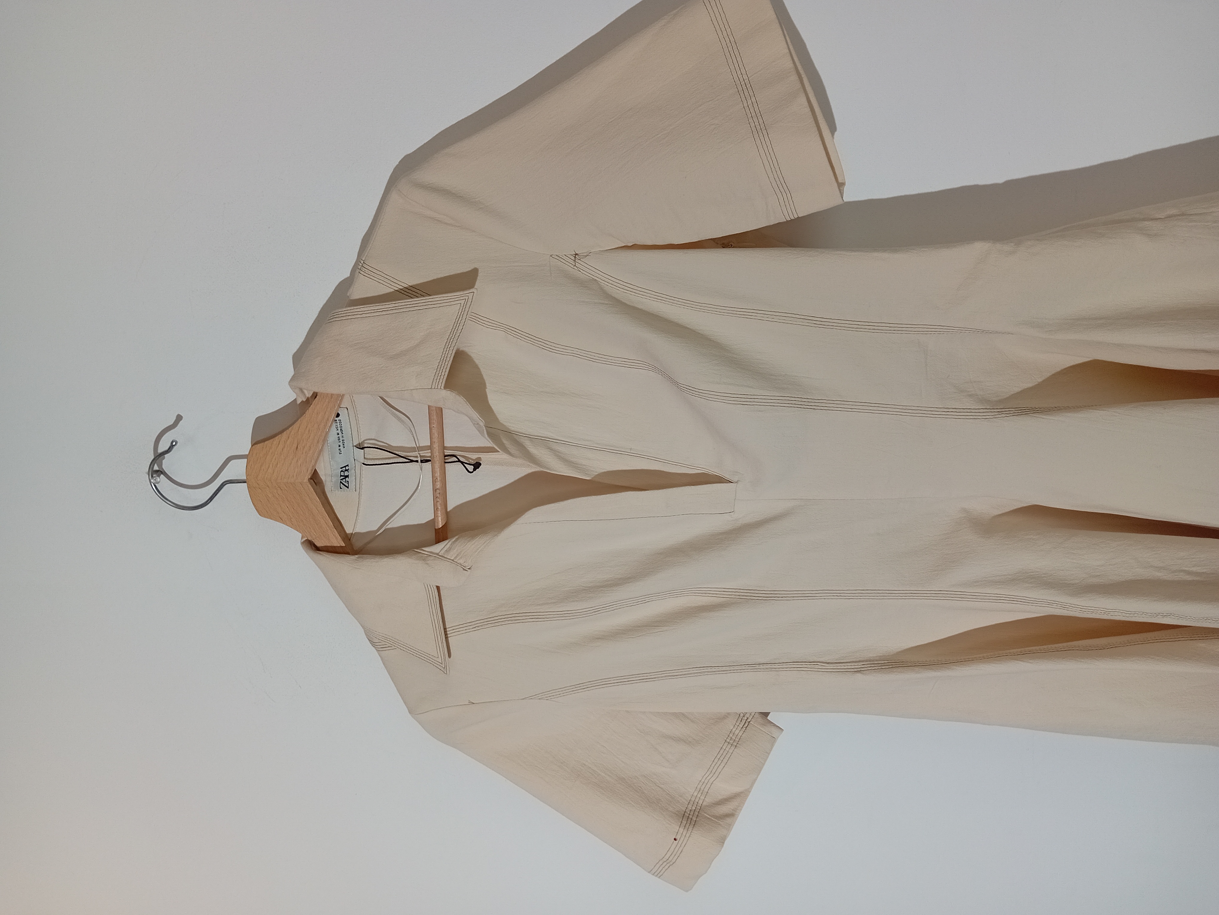 Robe Courte Beige Zara