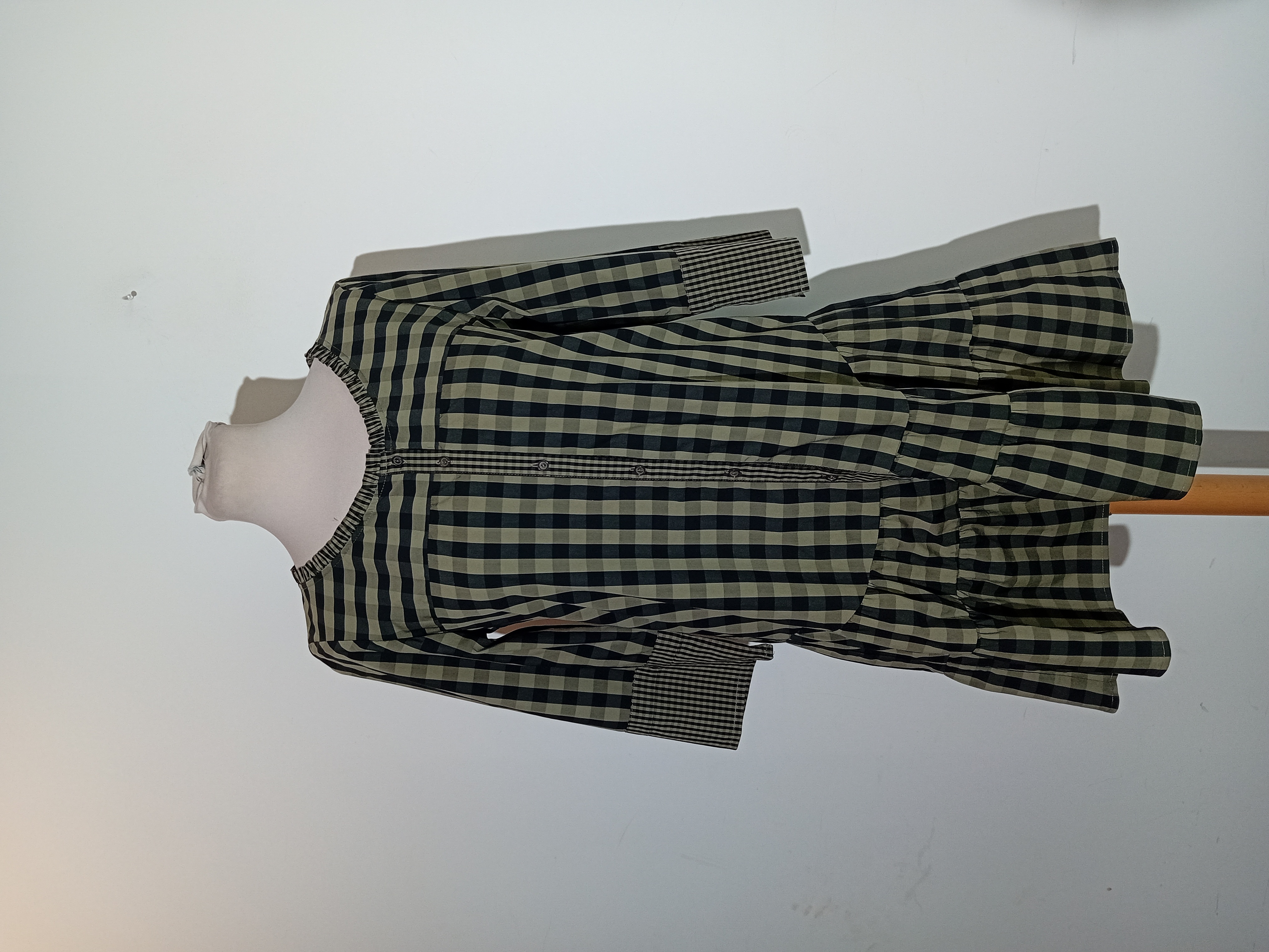 Robe A Carreaux Vert Et Noir Weekend Maxmara
