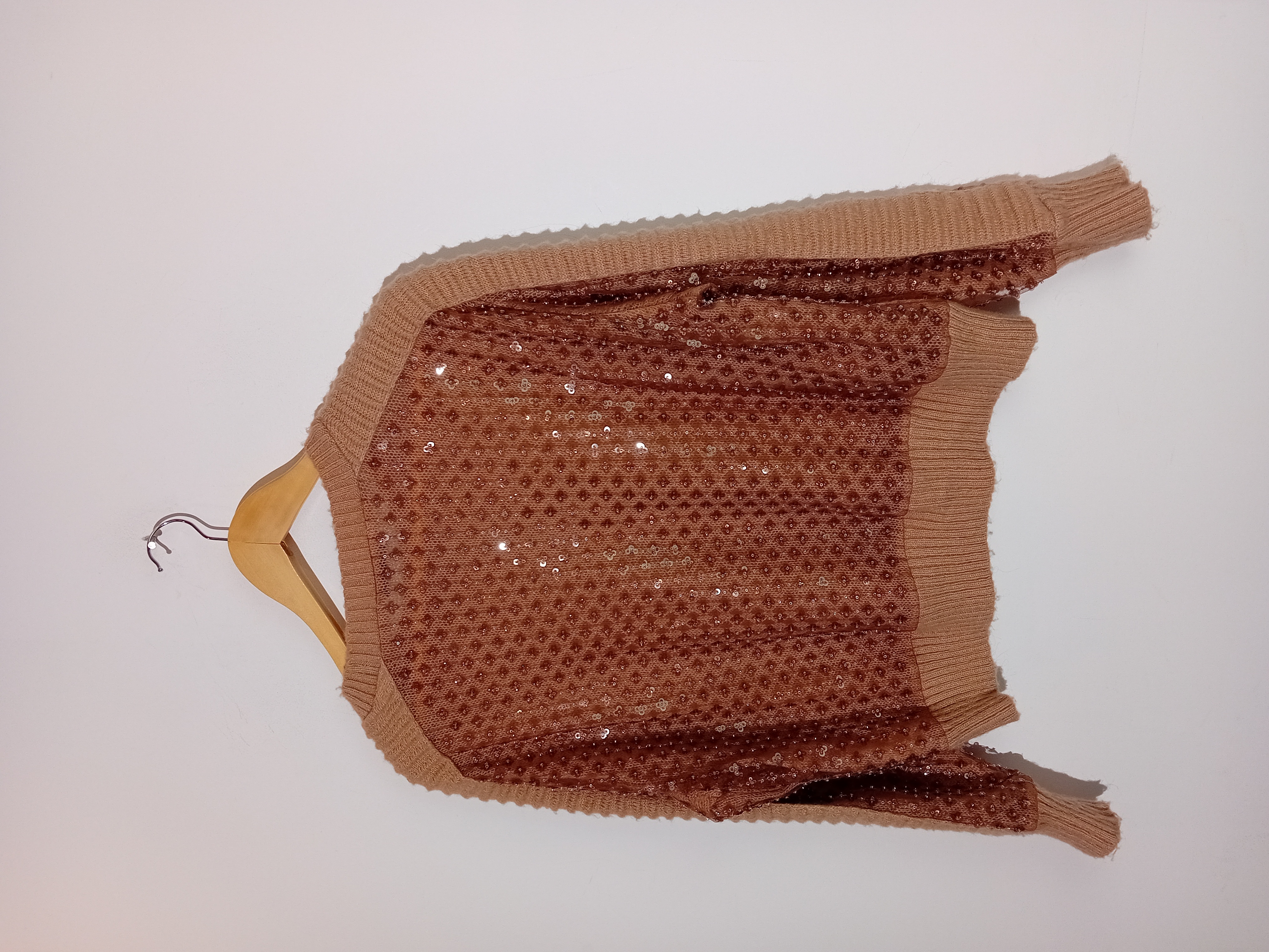 Pull En Maille À Paillettes Zara