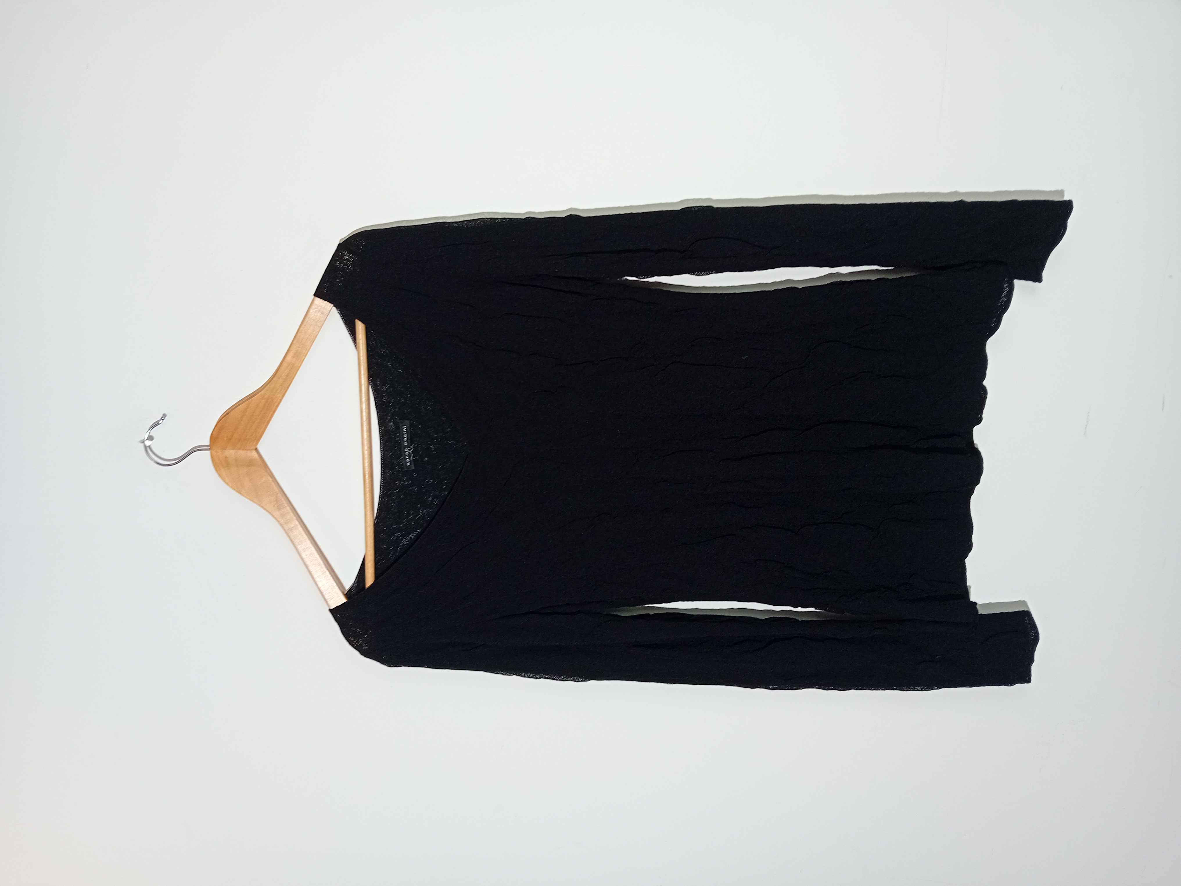 Pull Fin Noir Texturé Sarah Pacini