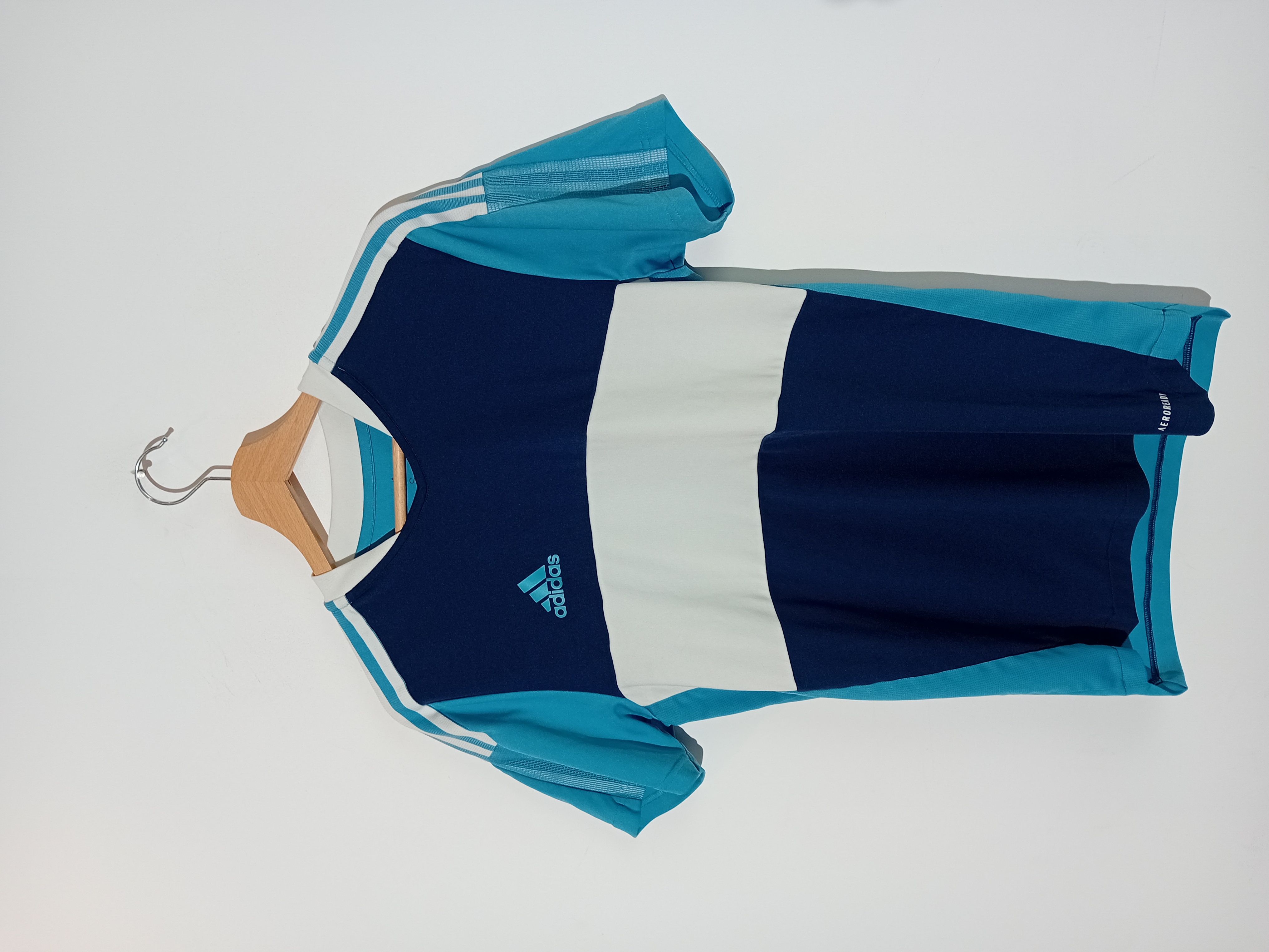 Maillot De Sport Adidas Bleu Et Blanc