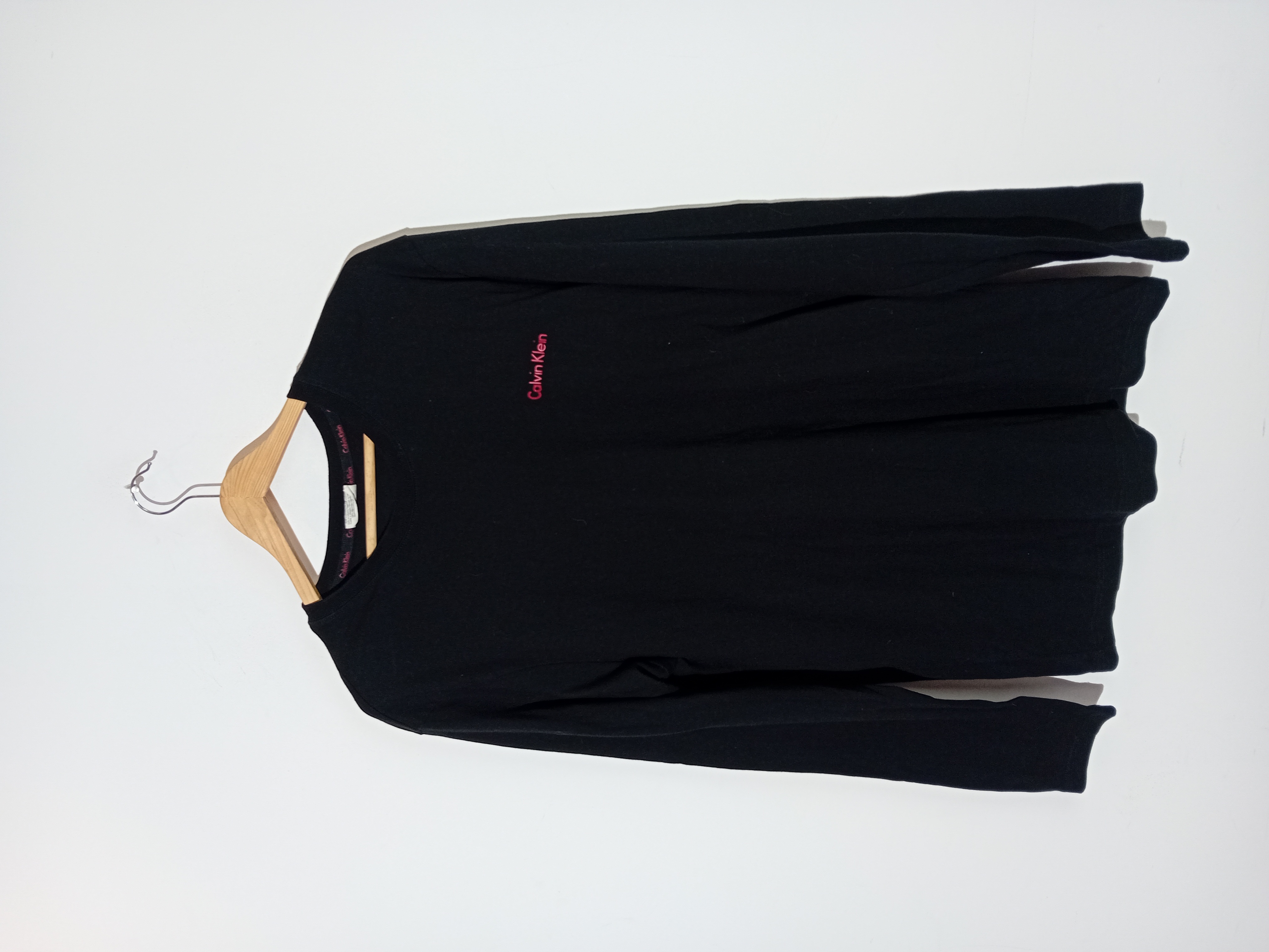 T-shirt Manches Longues Noir Calvin Klein