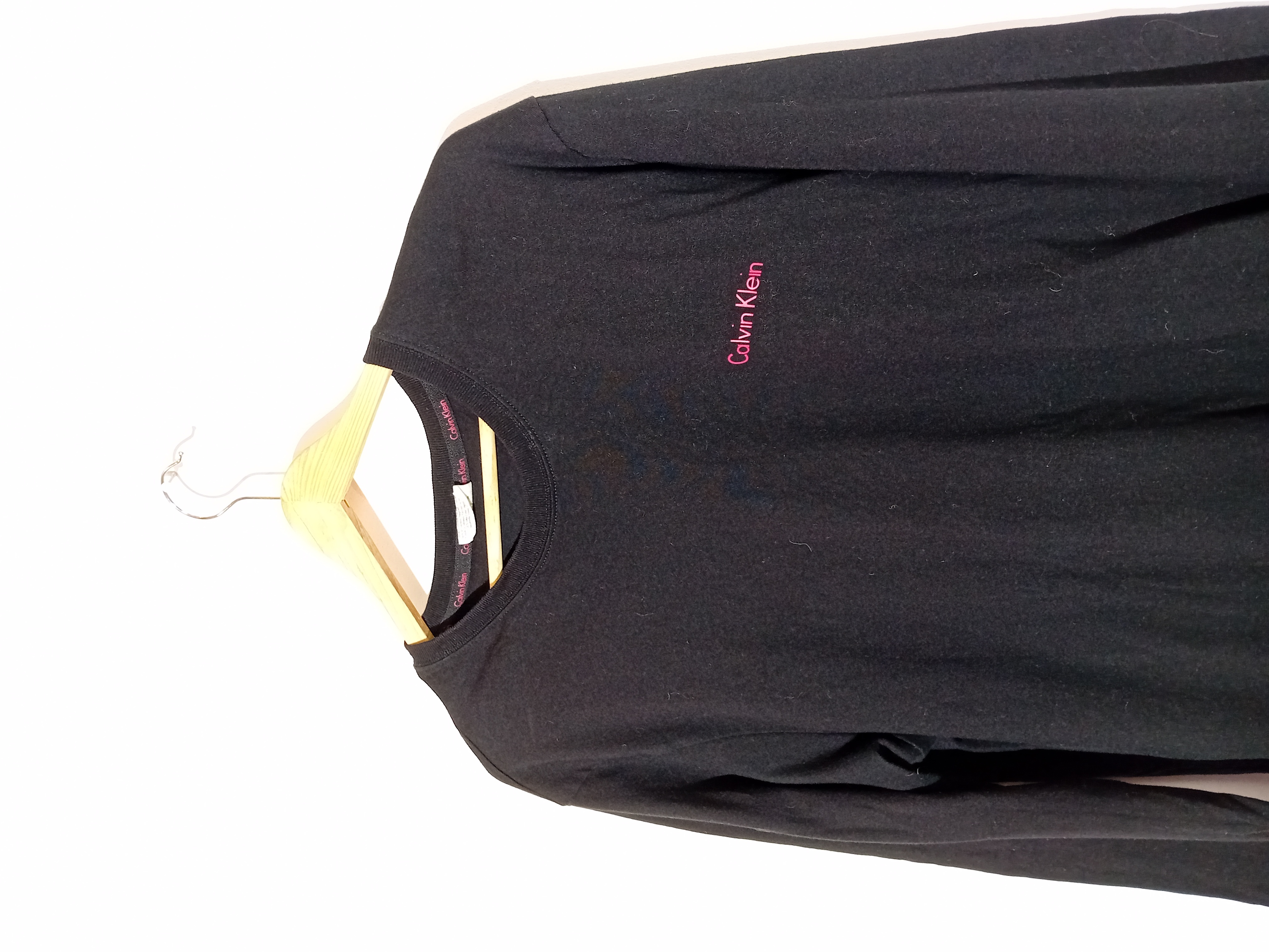 T-shirt Manches Longues Noir Calvin Klein