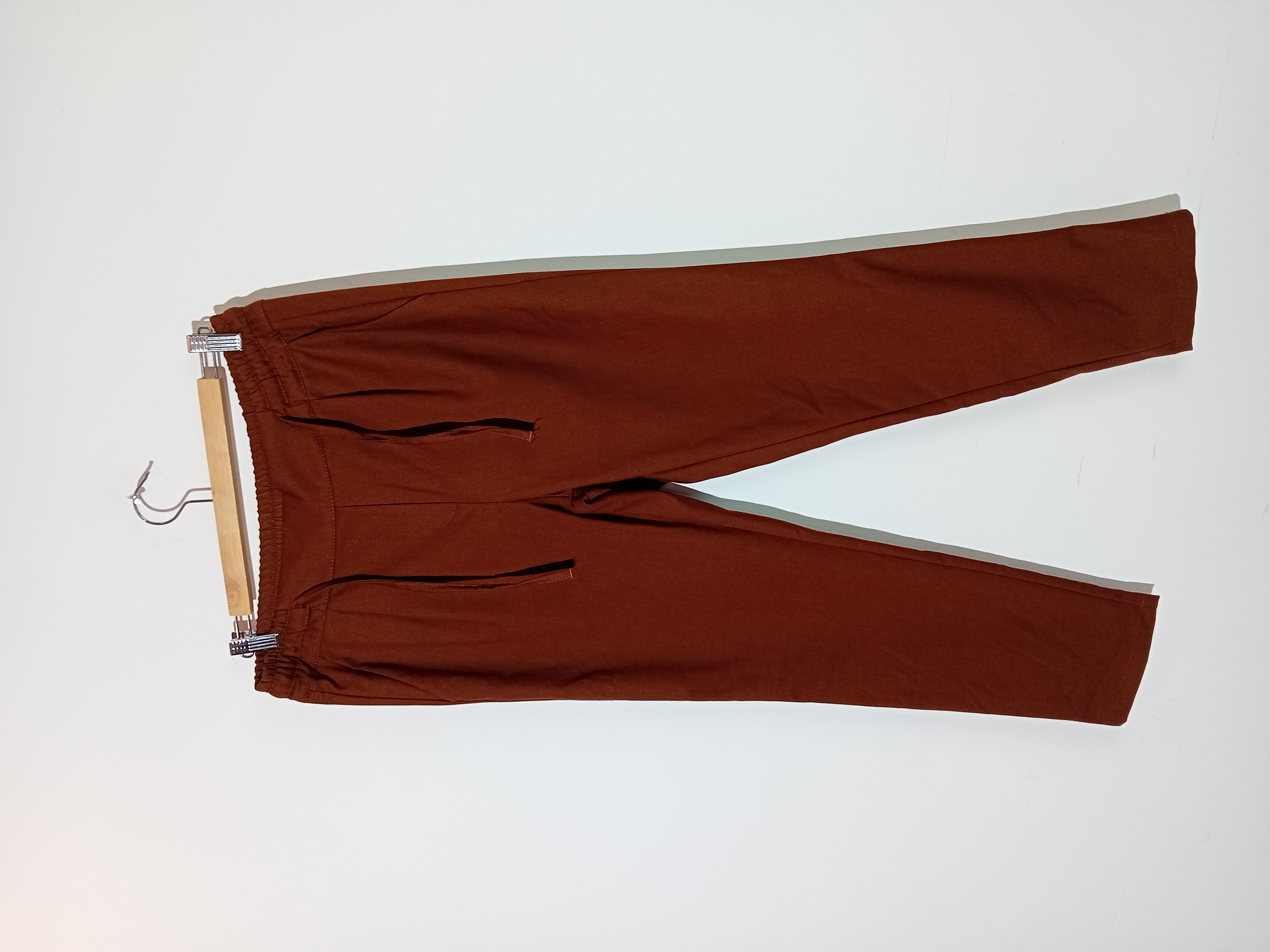Pantalon Carotte Marron La Fée Maraboutée