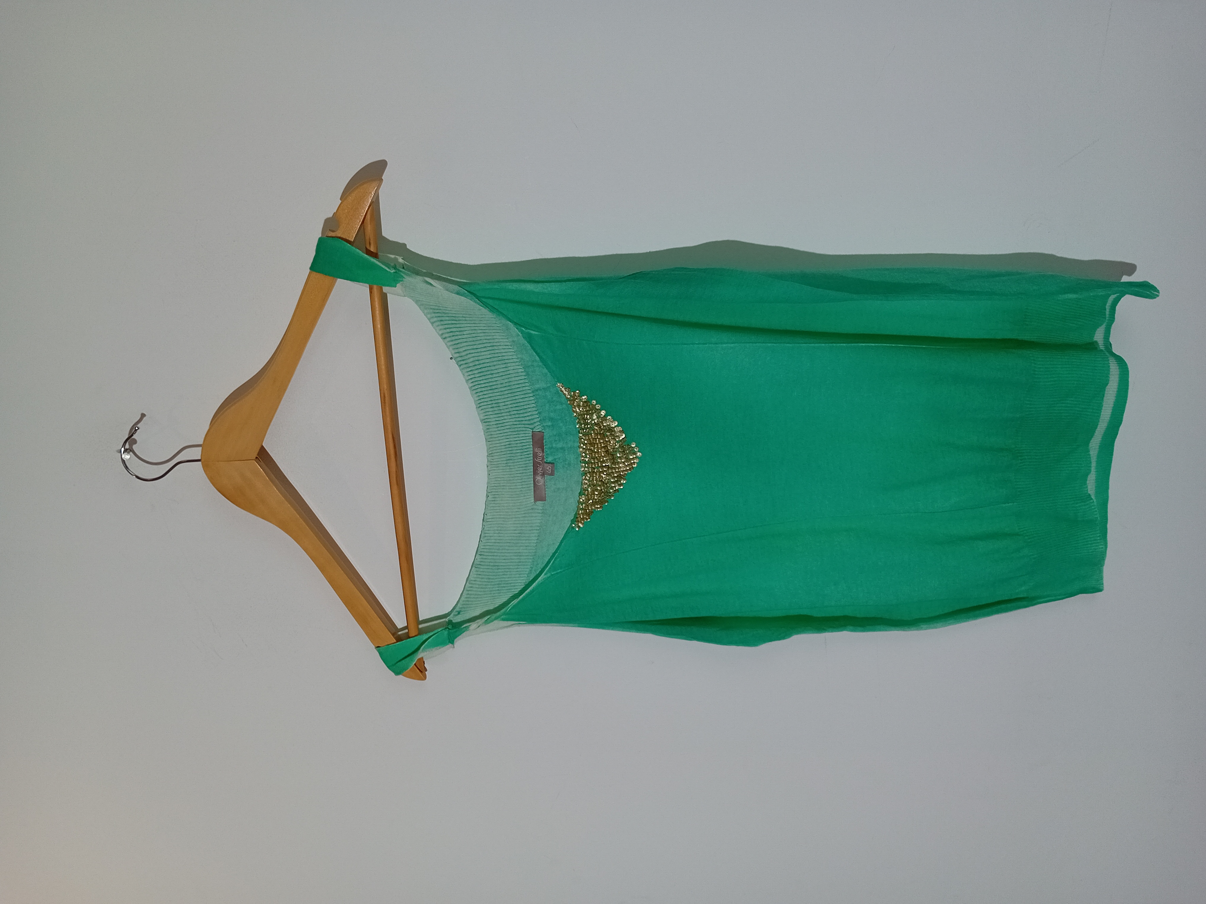 Top Vert Paillettes Olivier Strelli