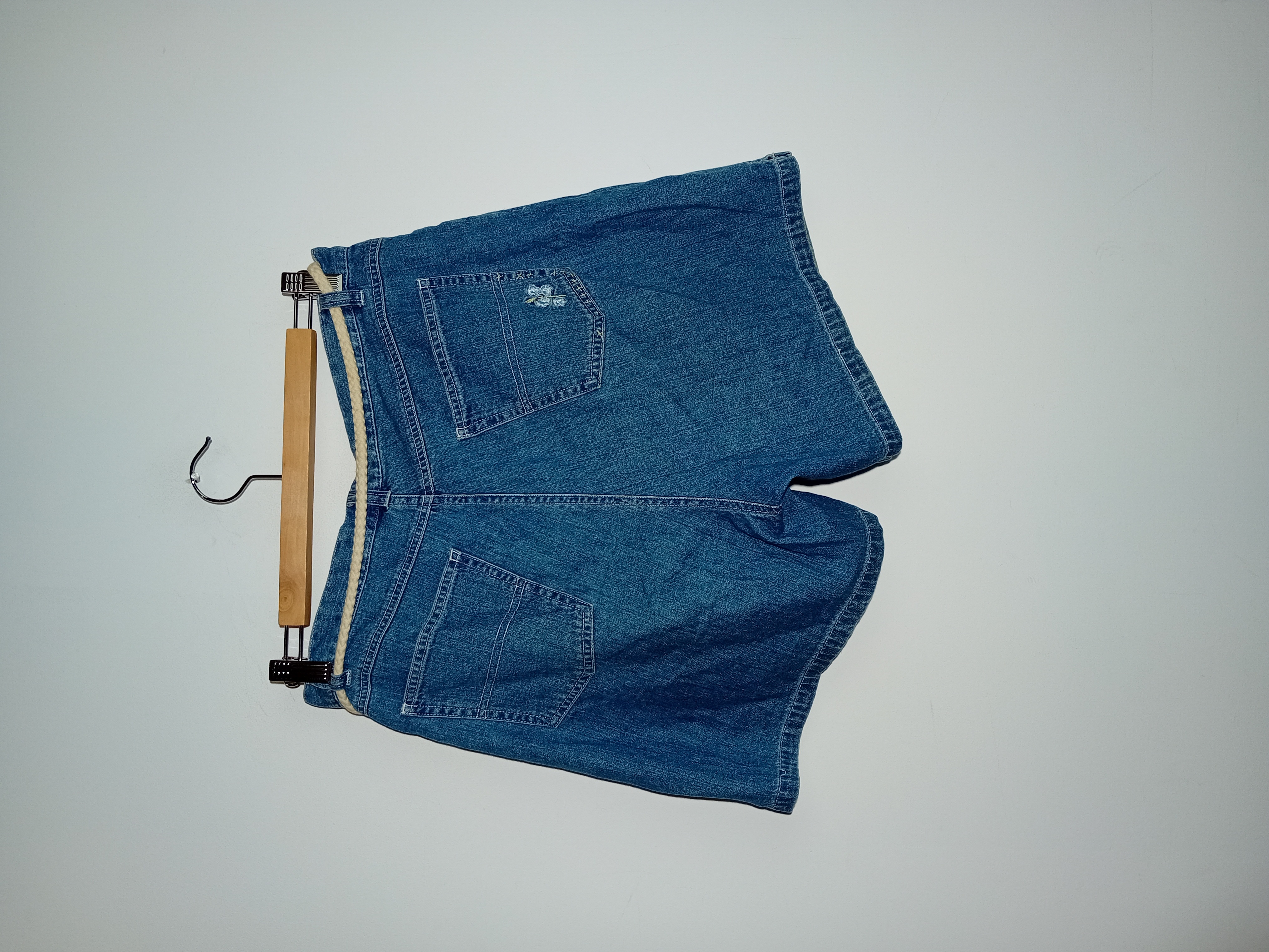 Short Denim Vintage So Blue Broderies M