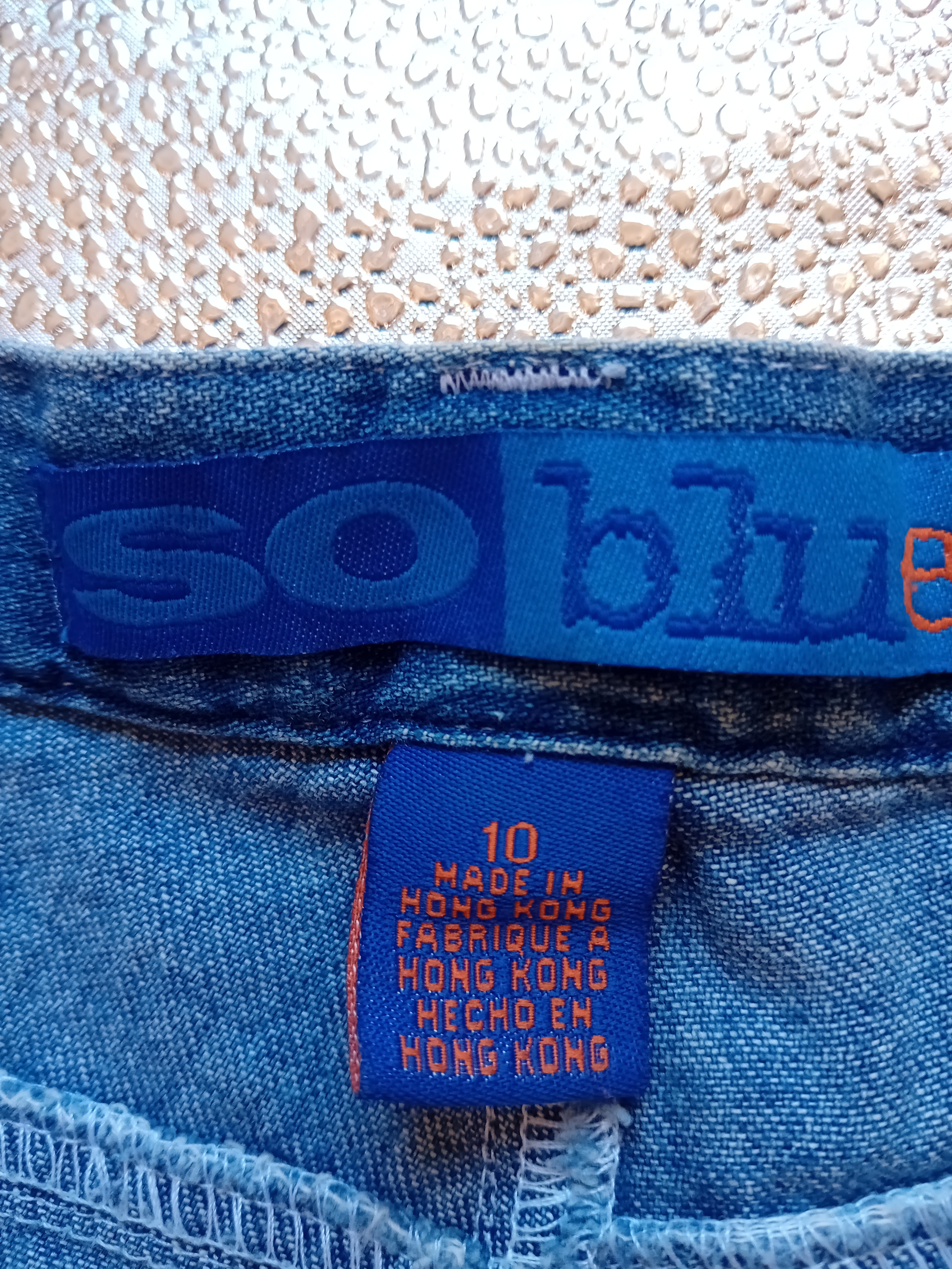 Short Denim Vintage So Blue Broderies M