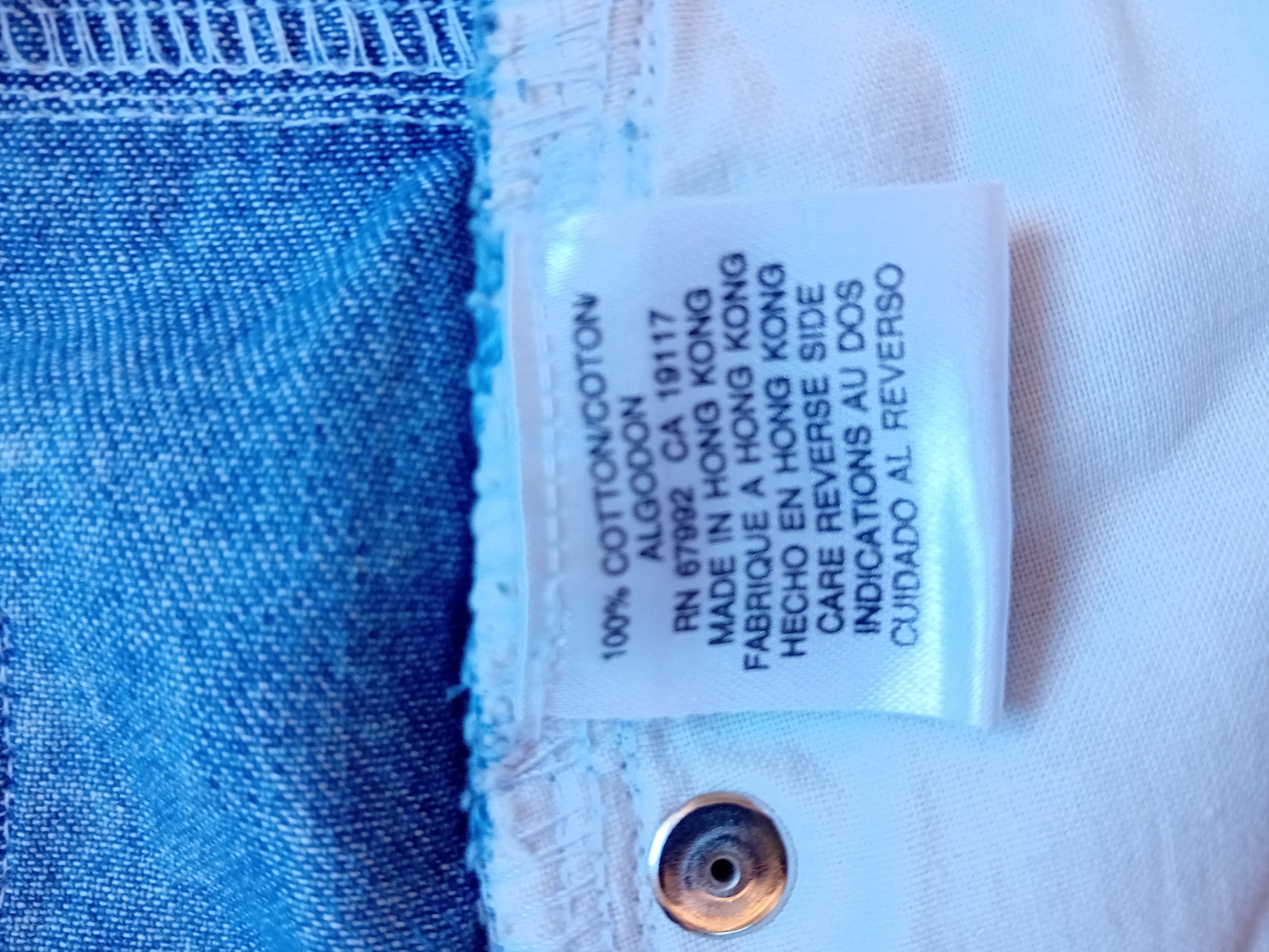 Short Denim Vintage So Blue Broderies M