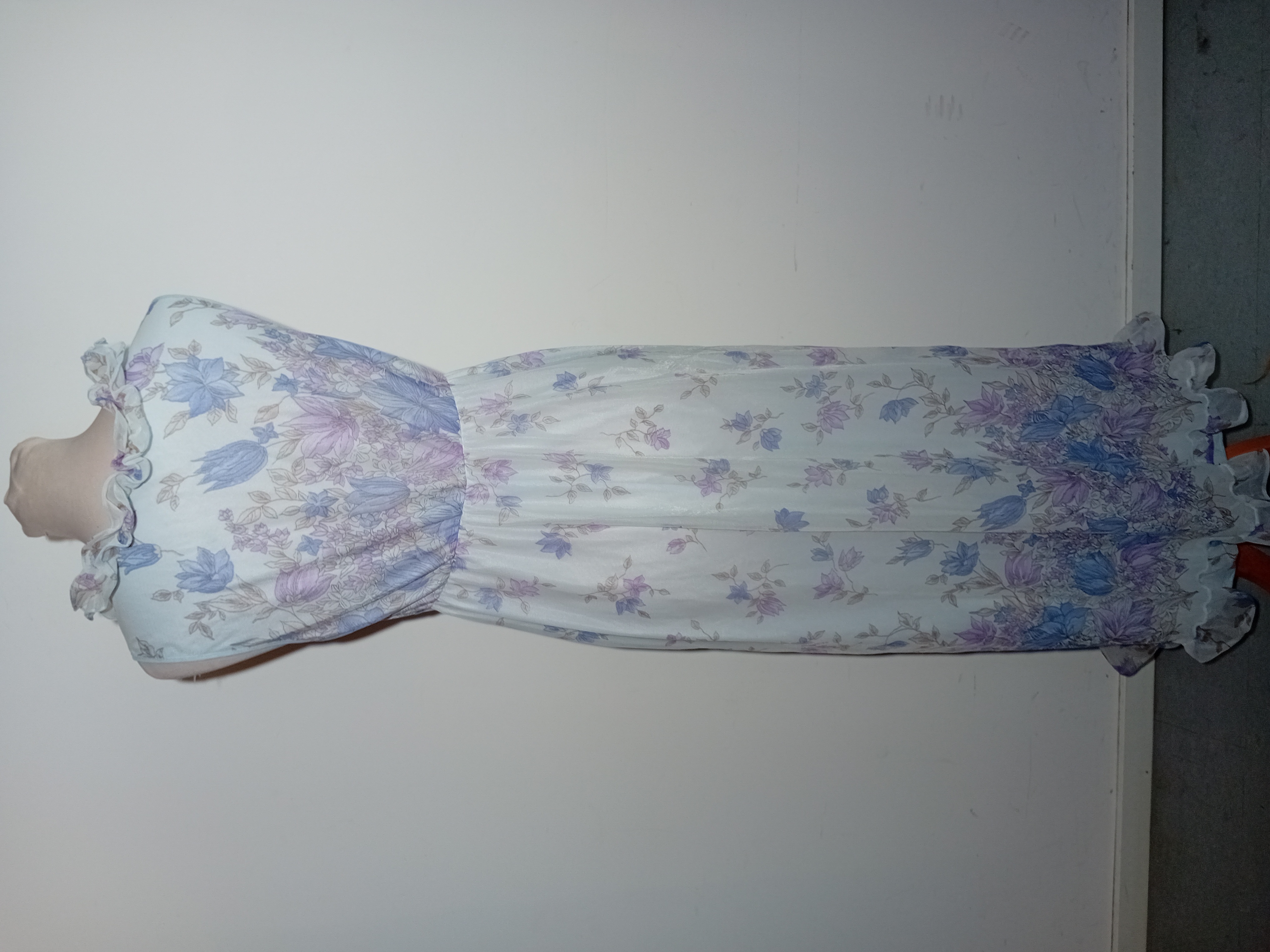 Robe de nuit Longue Vintage Fleurie