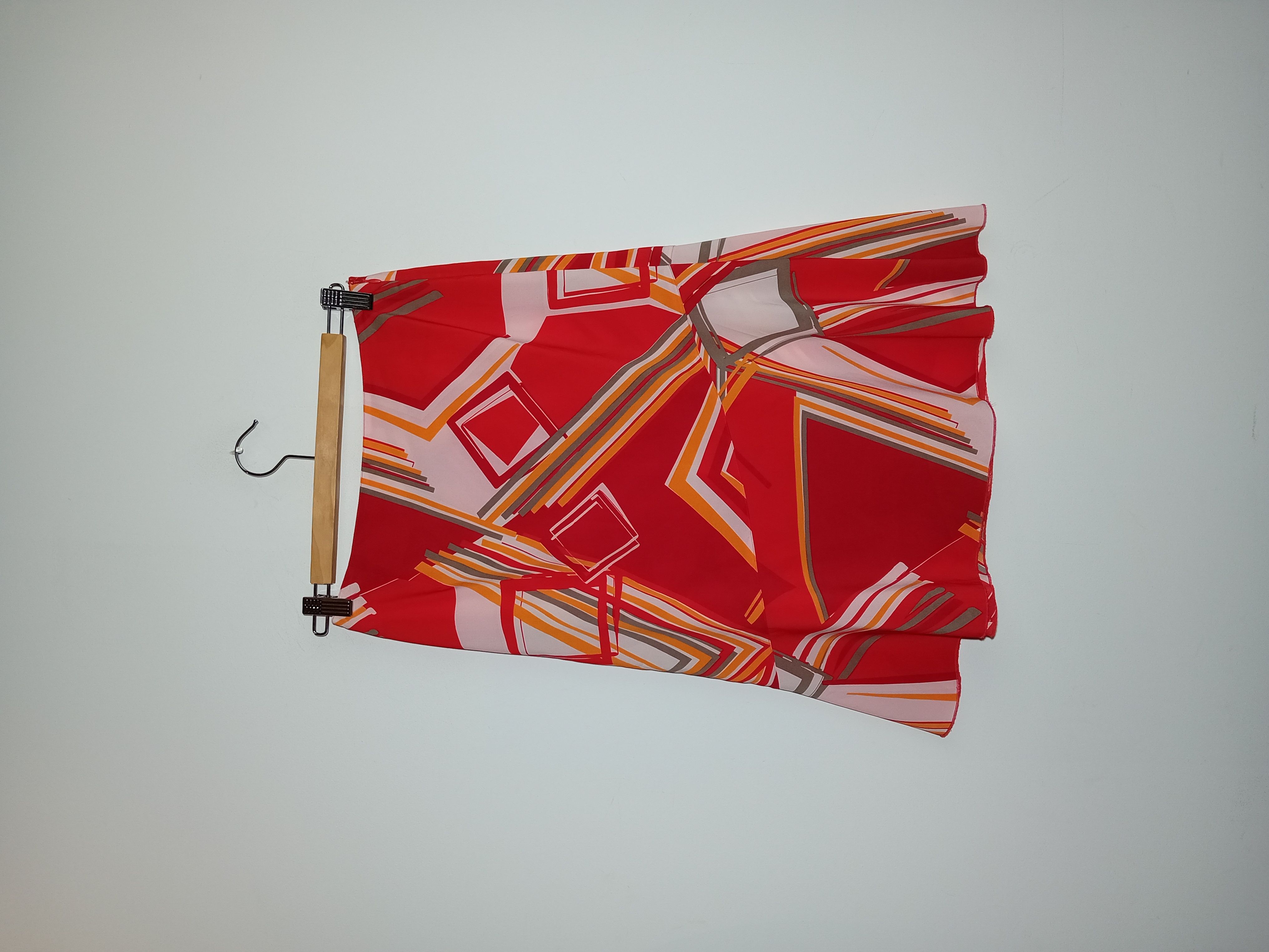 Jupe Patineuse Rouge Geometrique S.oliver