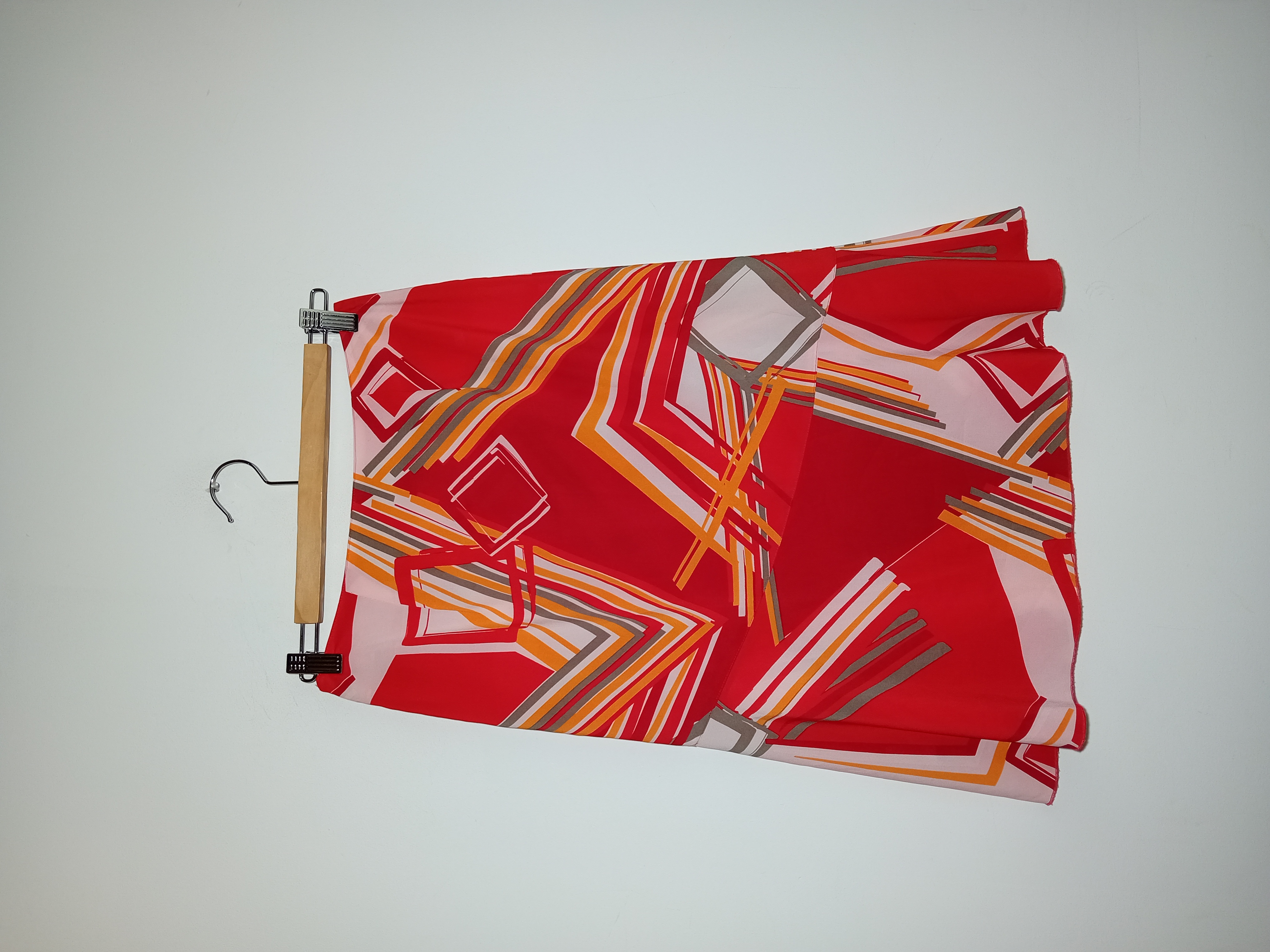Jupe Patineuse Rouge Geometrique S.oliver