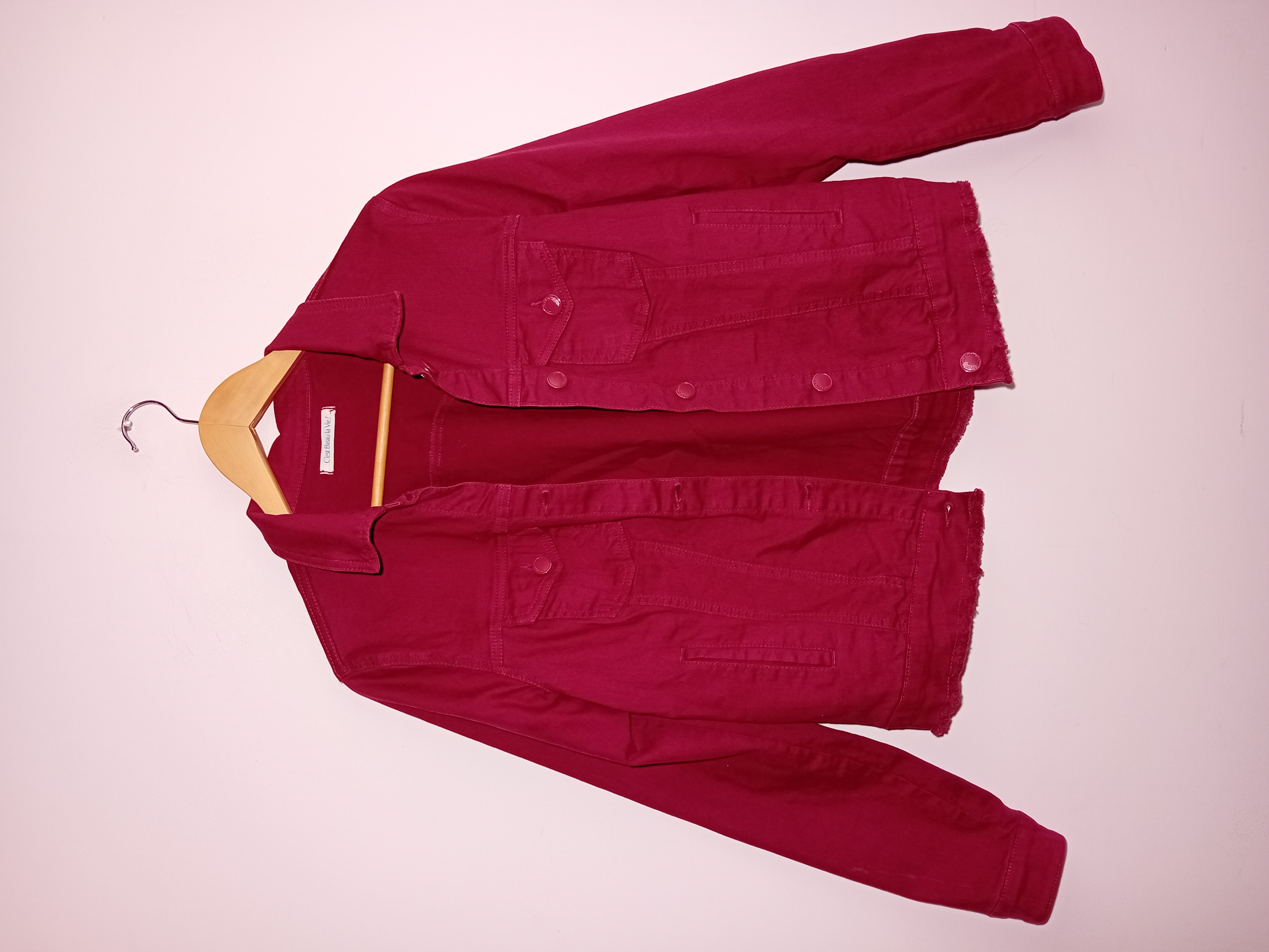 Veste En Jean Framboise