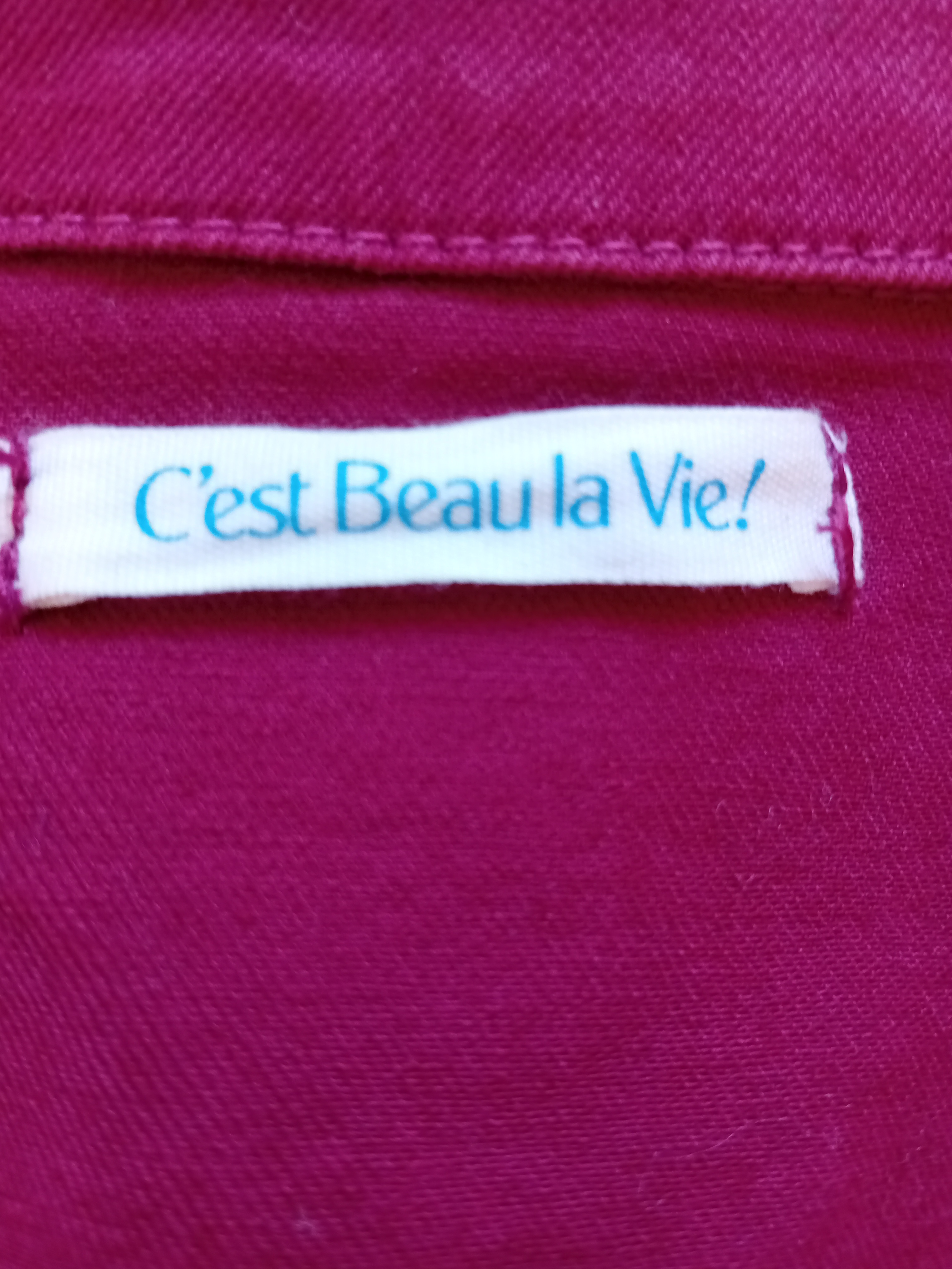 Veste En Jean Framboise
