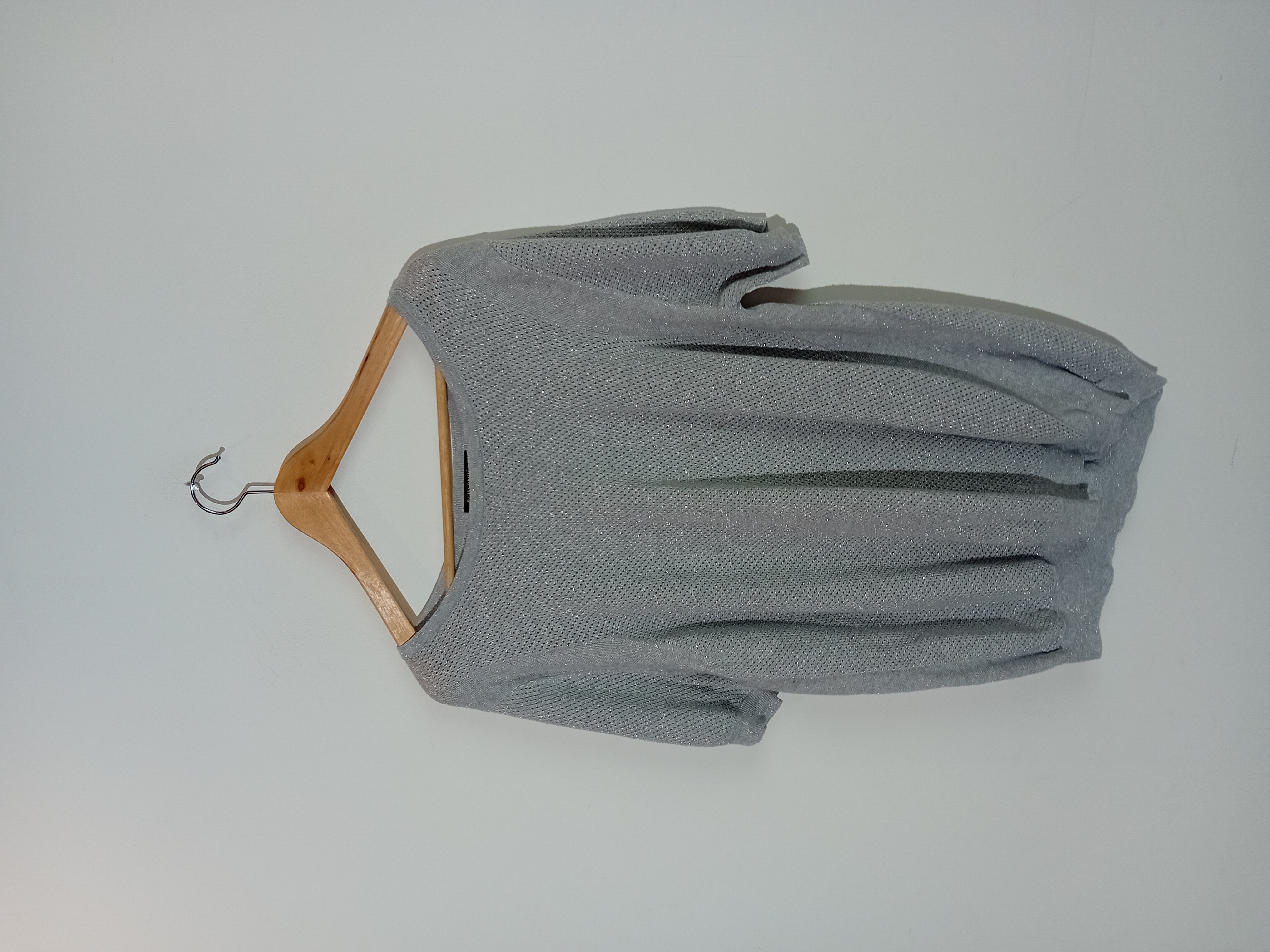 Ensemble Gilet Long et Cardigan Gris Pailleté Buissonnière