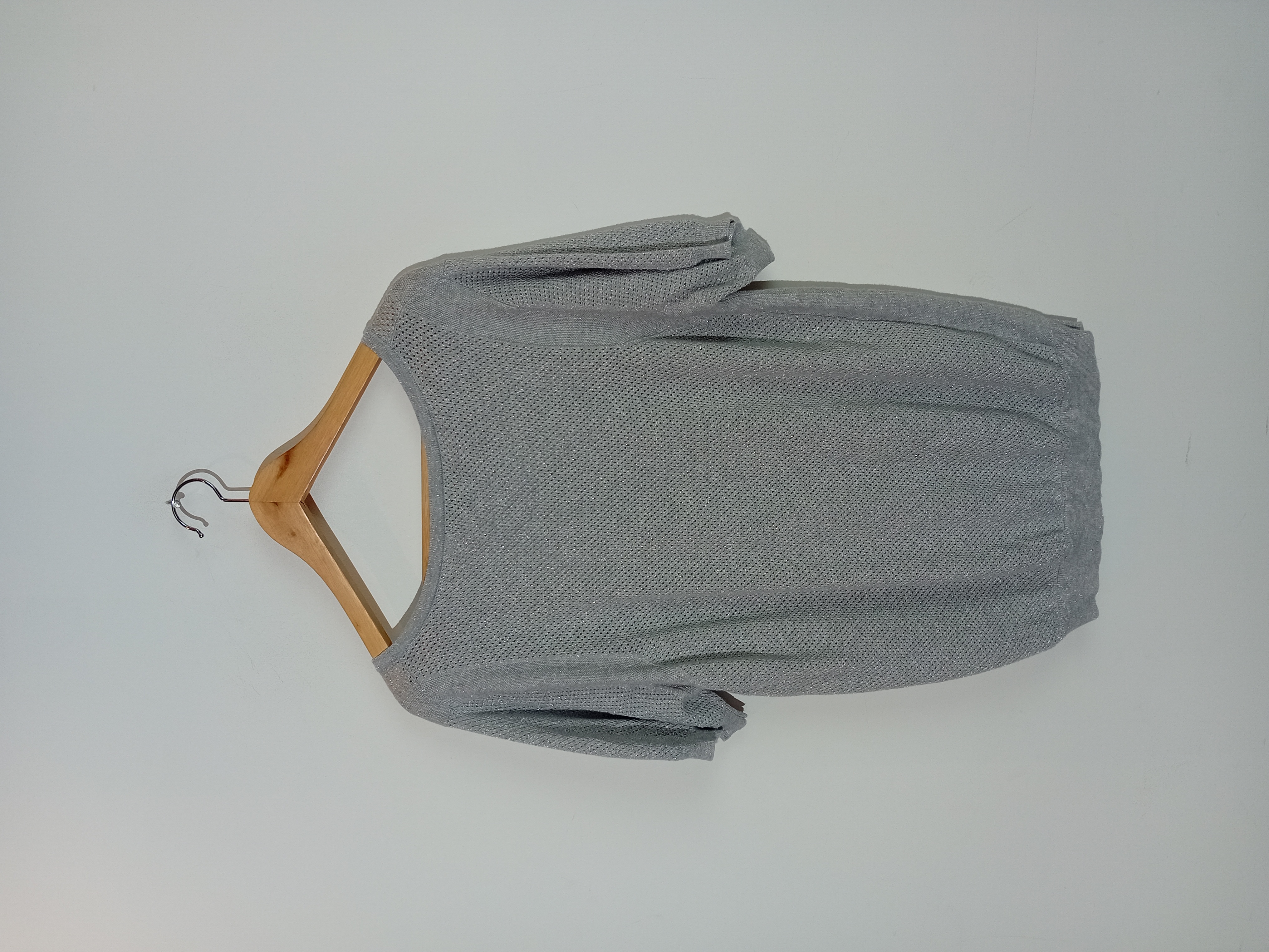 Ensemble Gilet Long et Cardigan Gris Pailleté Buissonnière