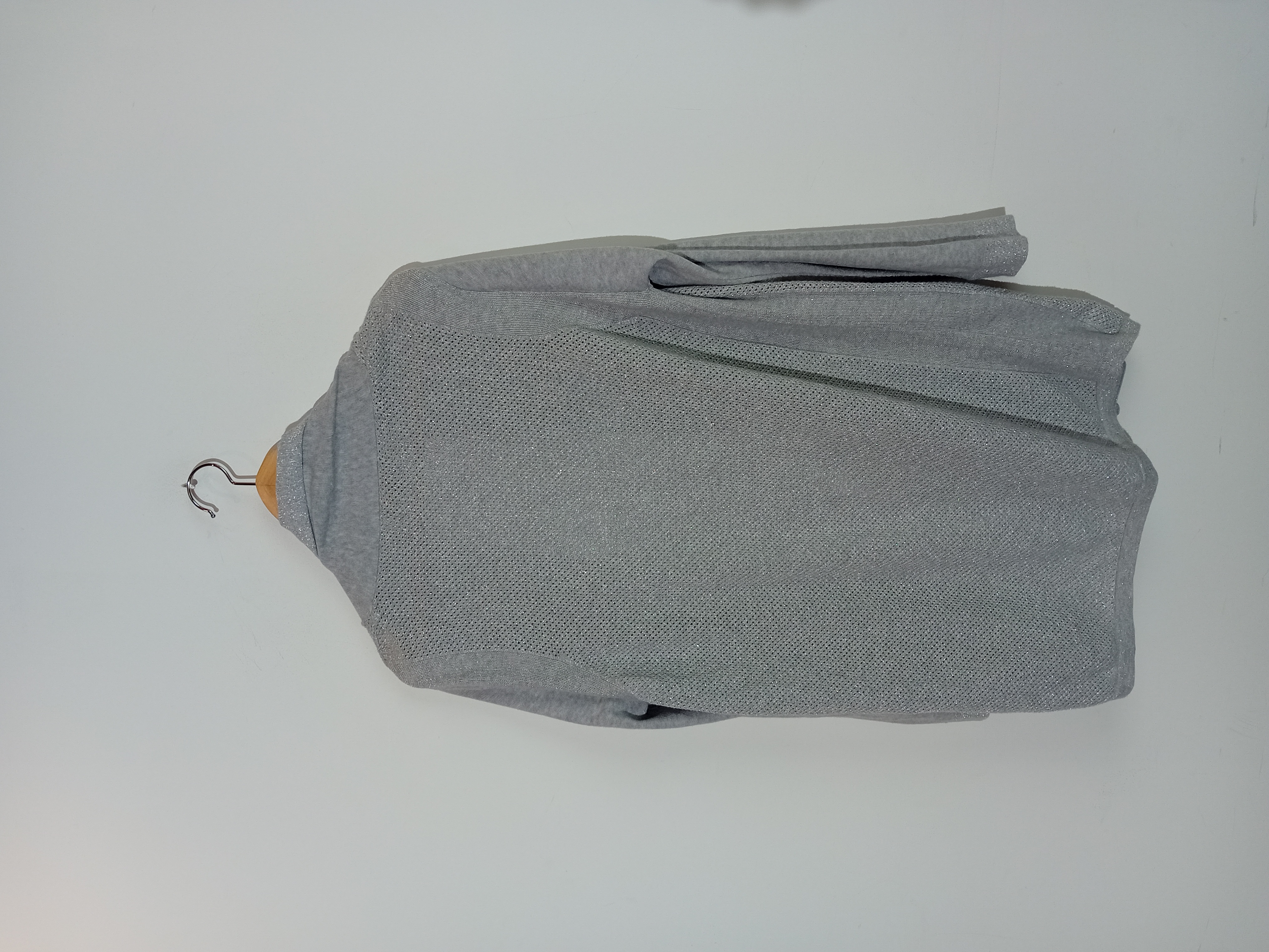 Ensemble Gilet Long et Cardigan Gris Pailleté Buissonnière
