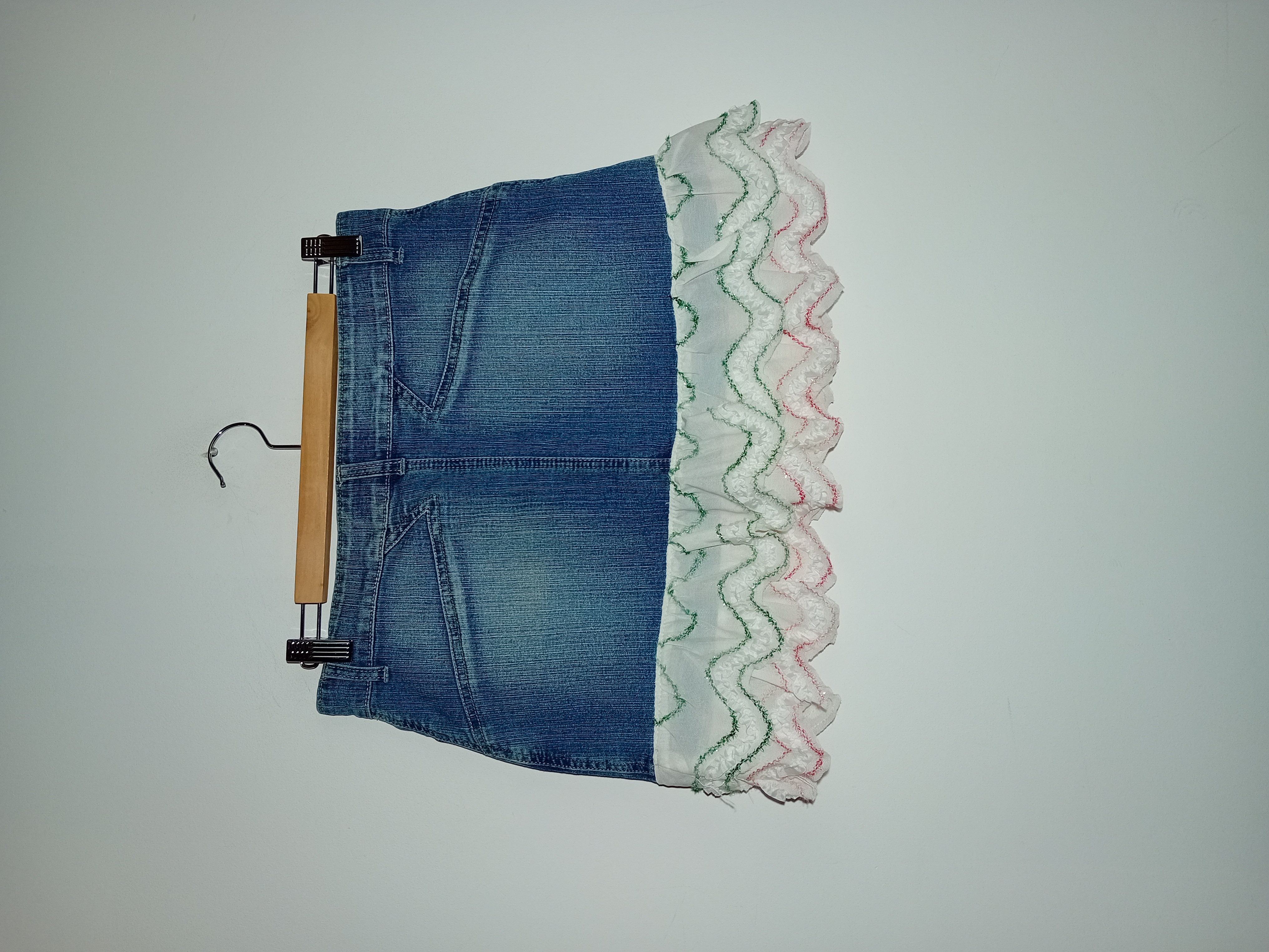 Jupe Jean Swallow Volants Dentelle