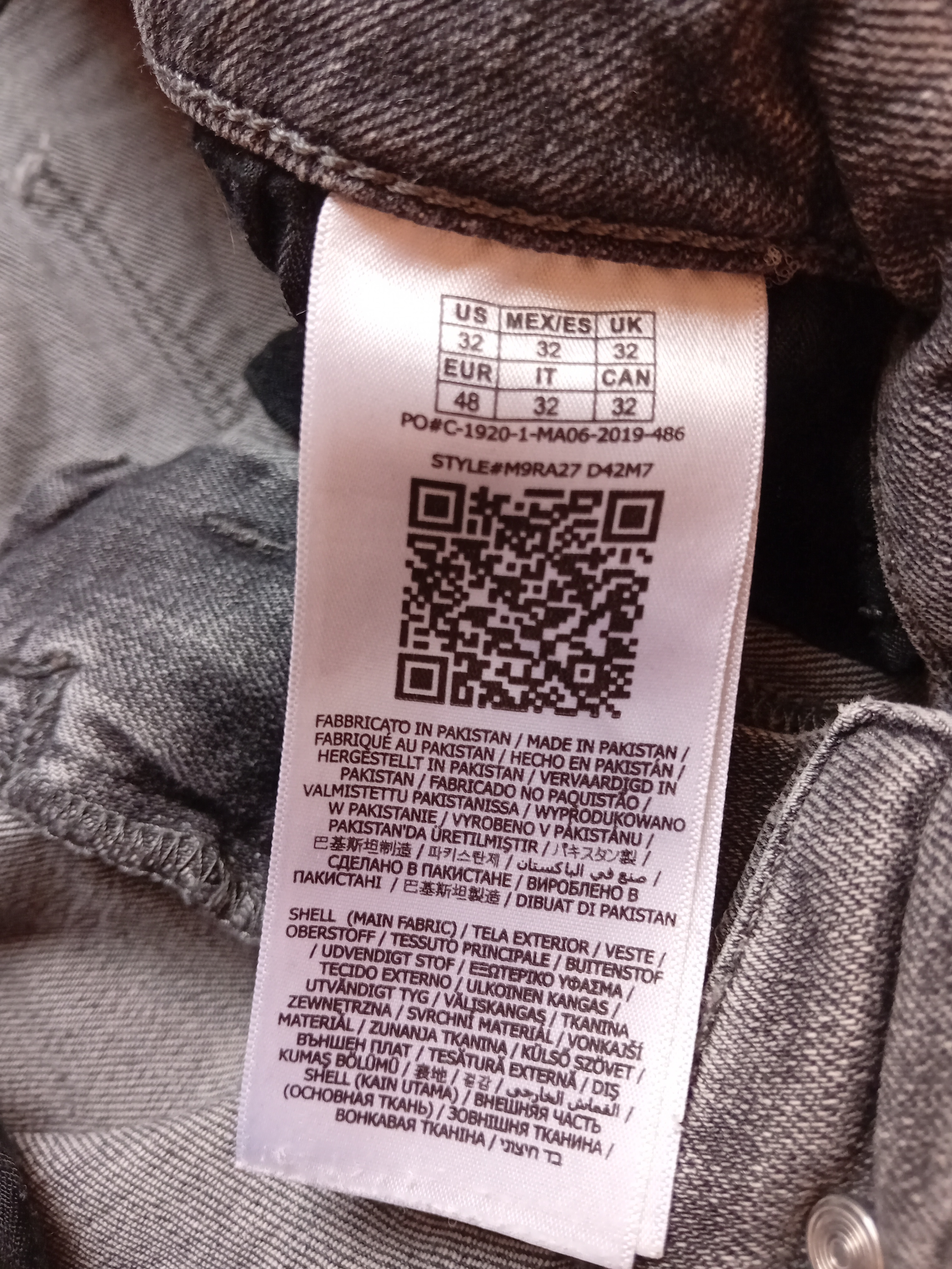 Jean Slim Guess Gris Delave W32