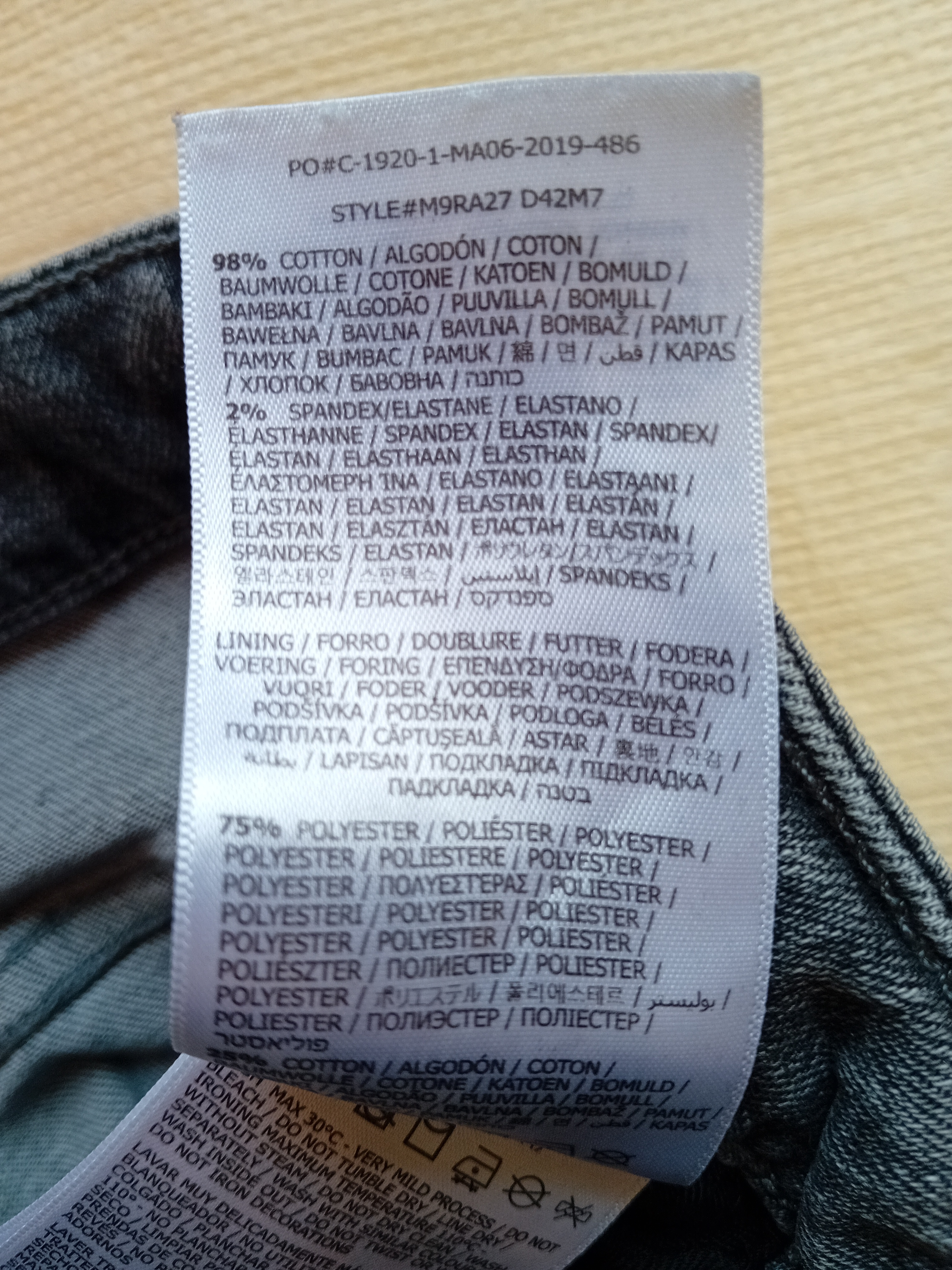 Jean Slim Guess Gris Delave W32