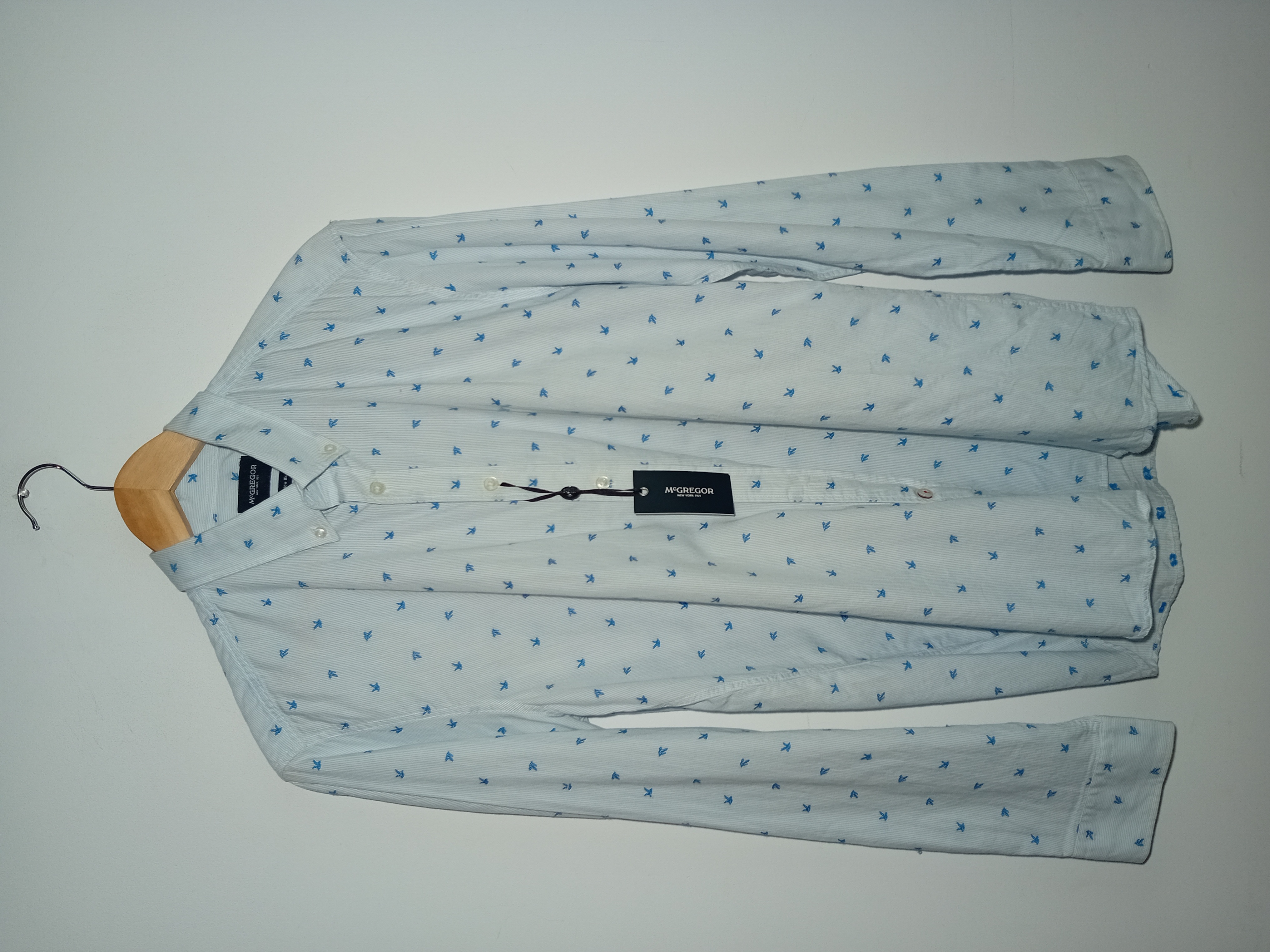 Chemise À Motifs Bleu Ciel Mcgregor M