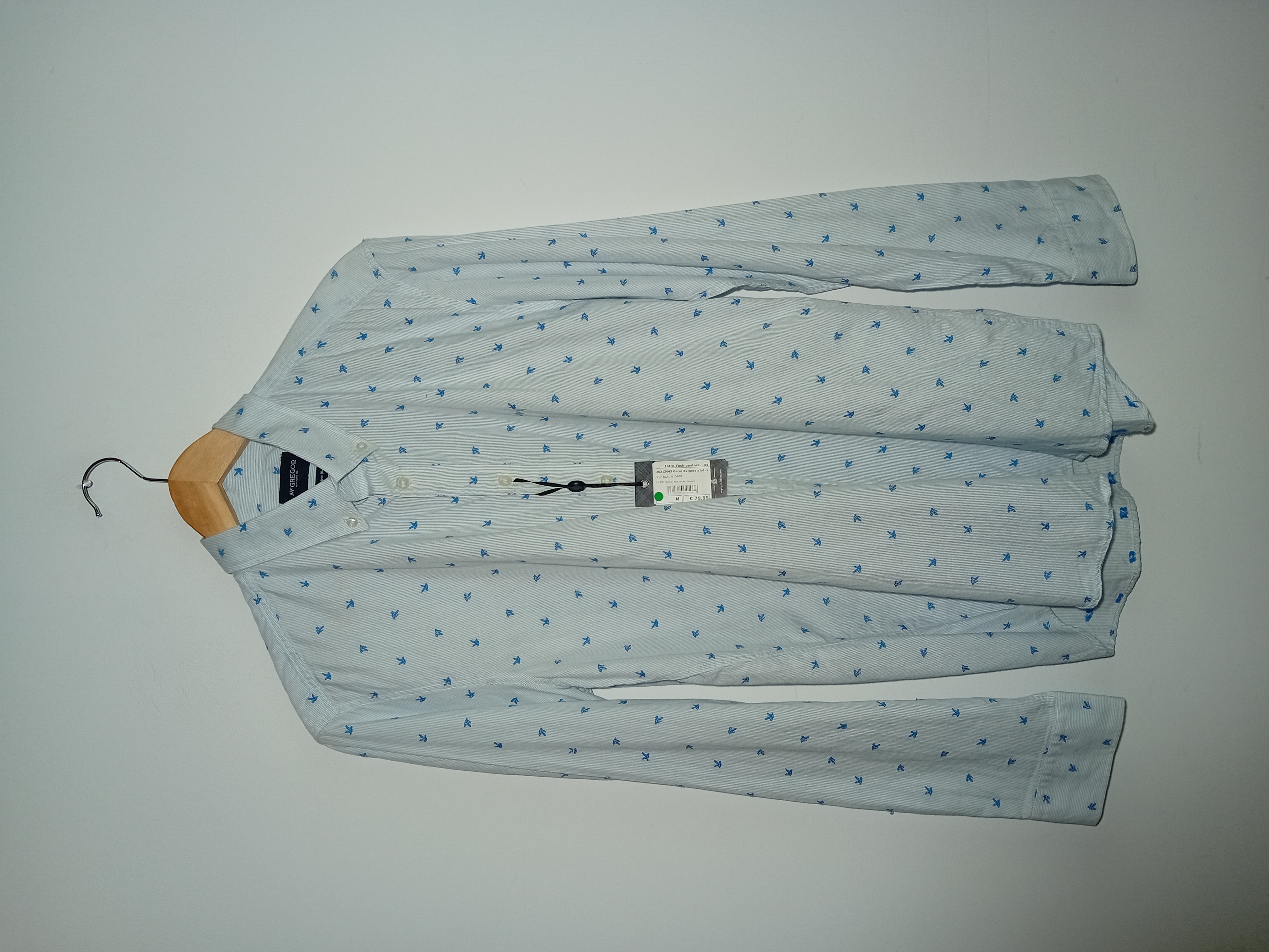 Chemise À Motifs Bleu Ciel Mcgregor M
