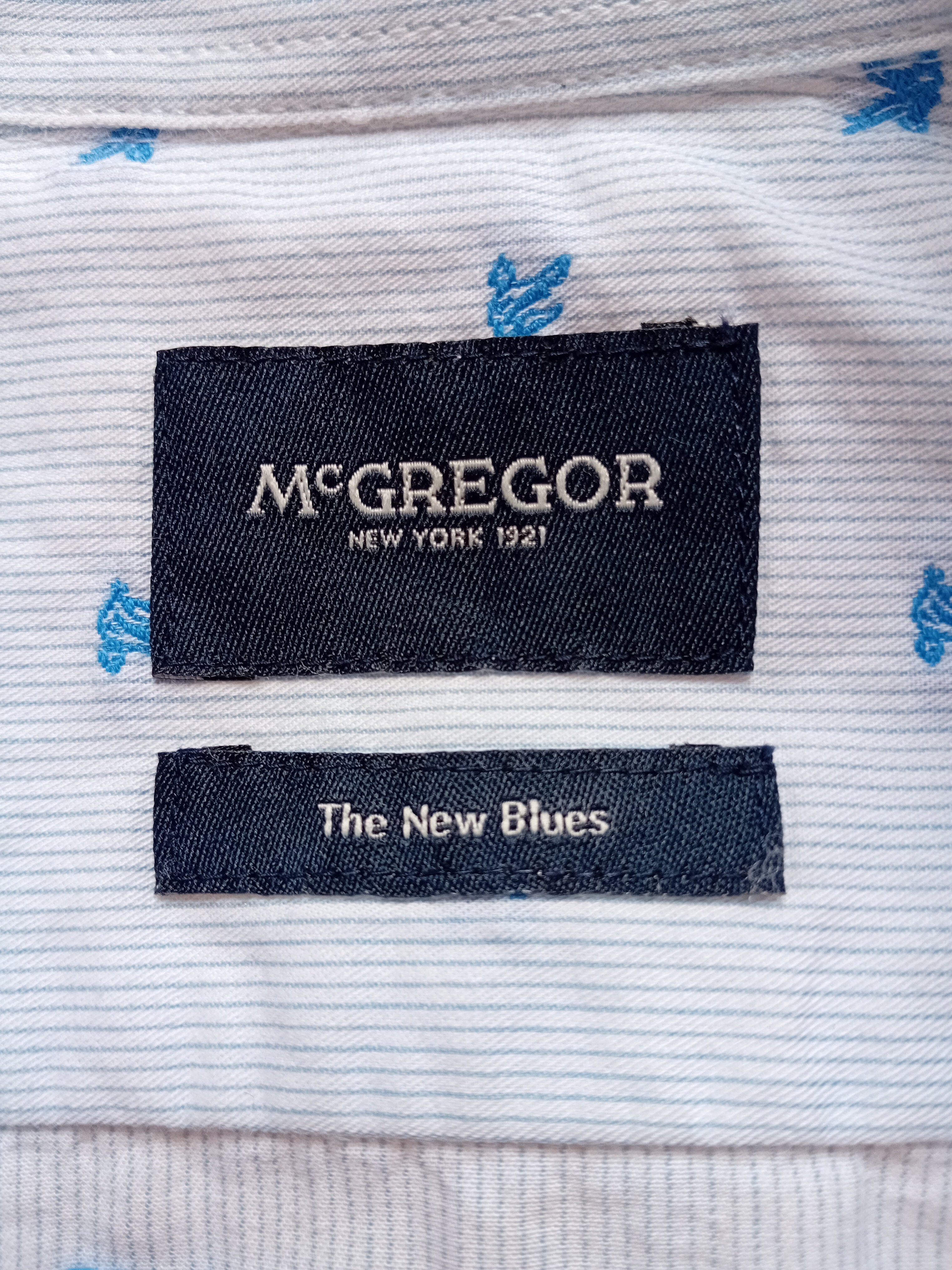 Chemise À Motifs Bleu Ciel Mcgregor M