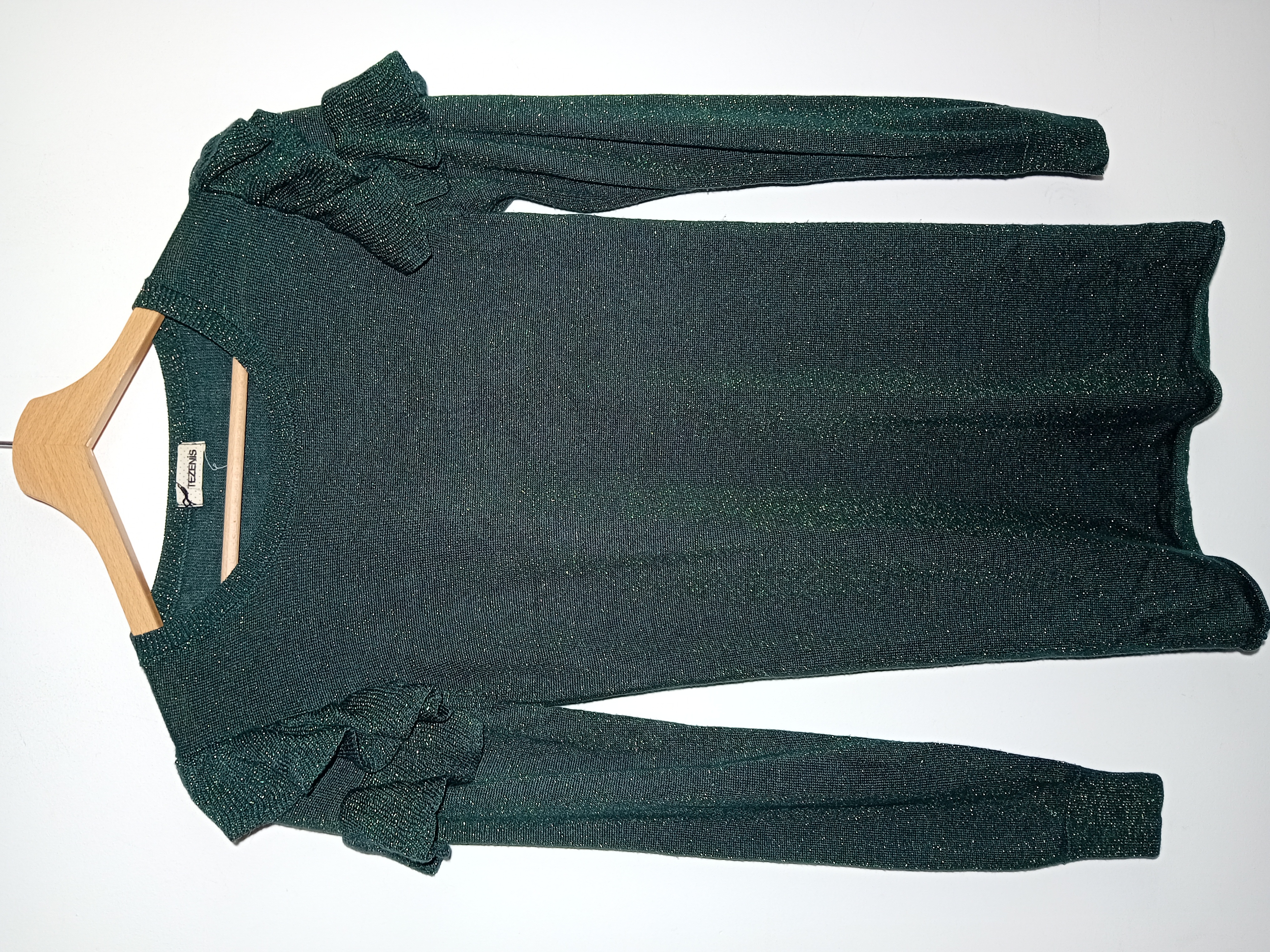 Pull Fin Tezenis Vert Scintillant