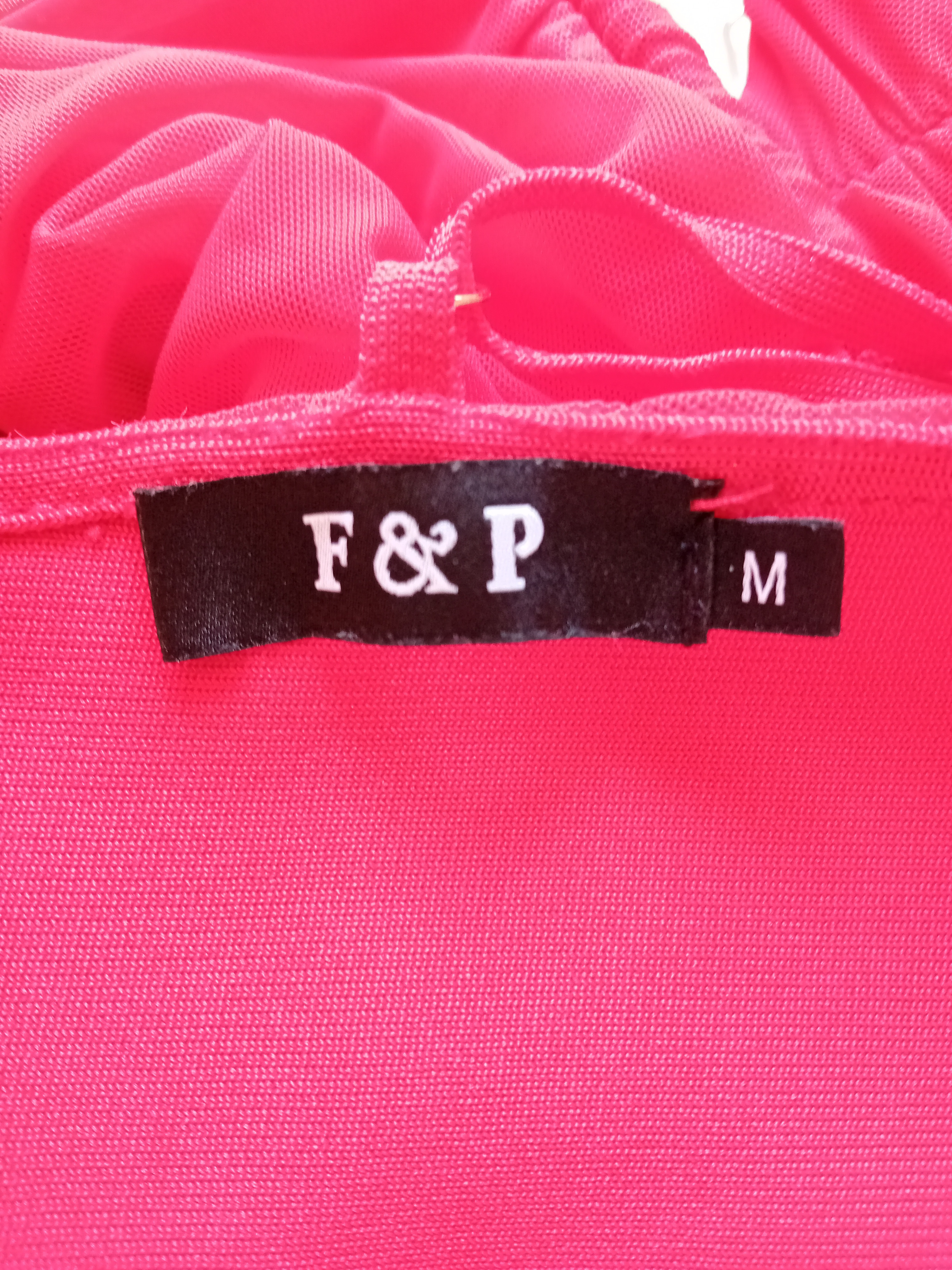 Robe Moulante Froncée Rouge F&p