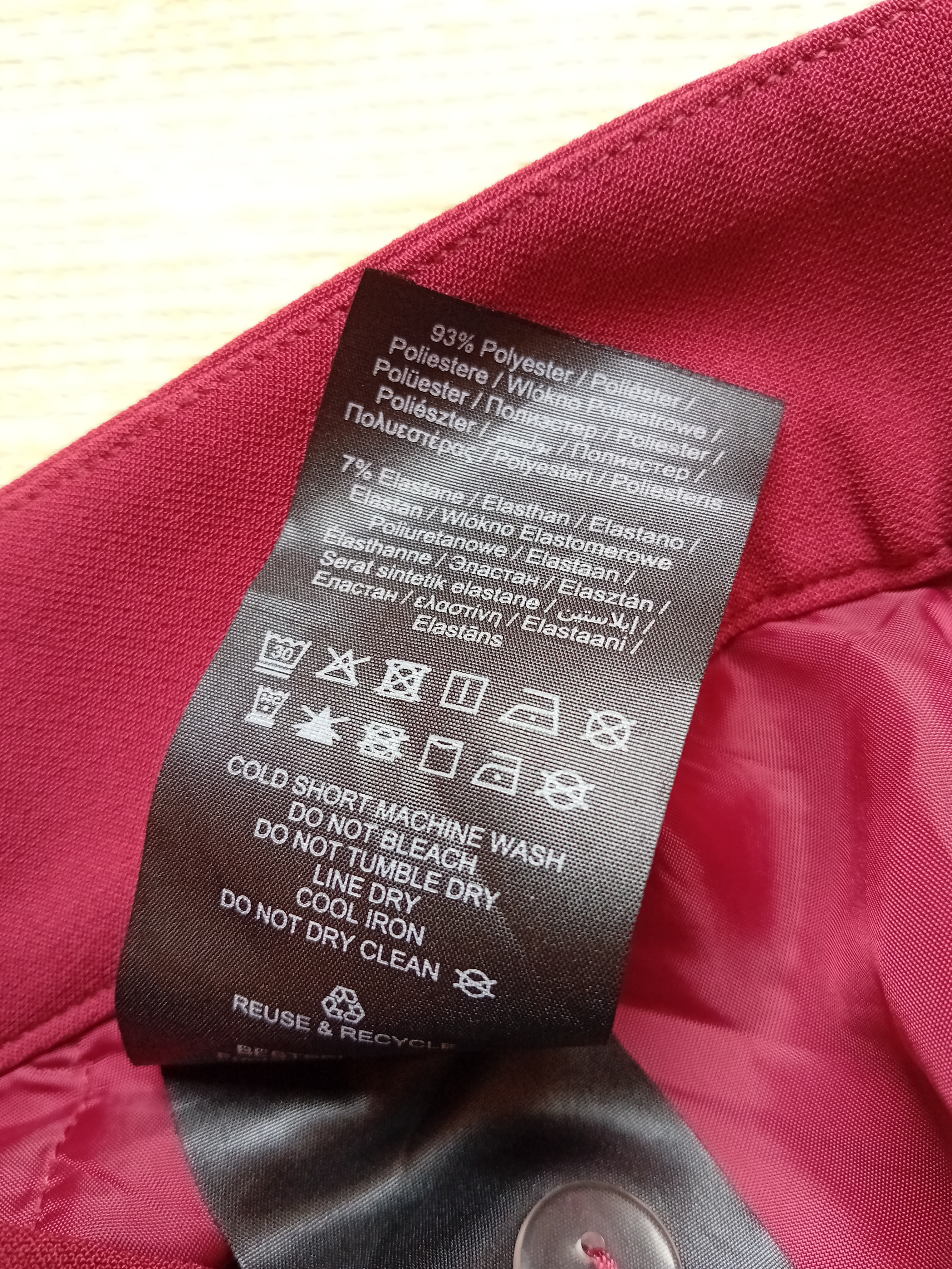 Pantalon Large Fluide Rouge Vero Moda Xs