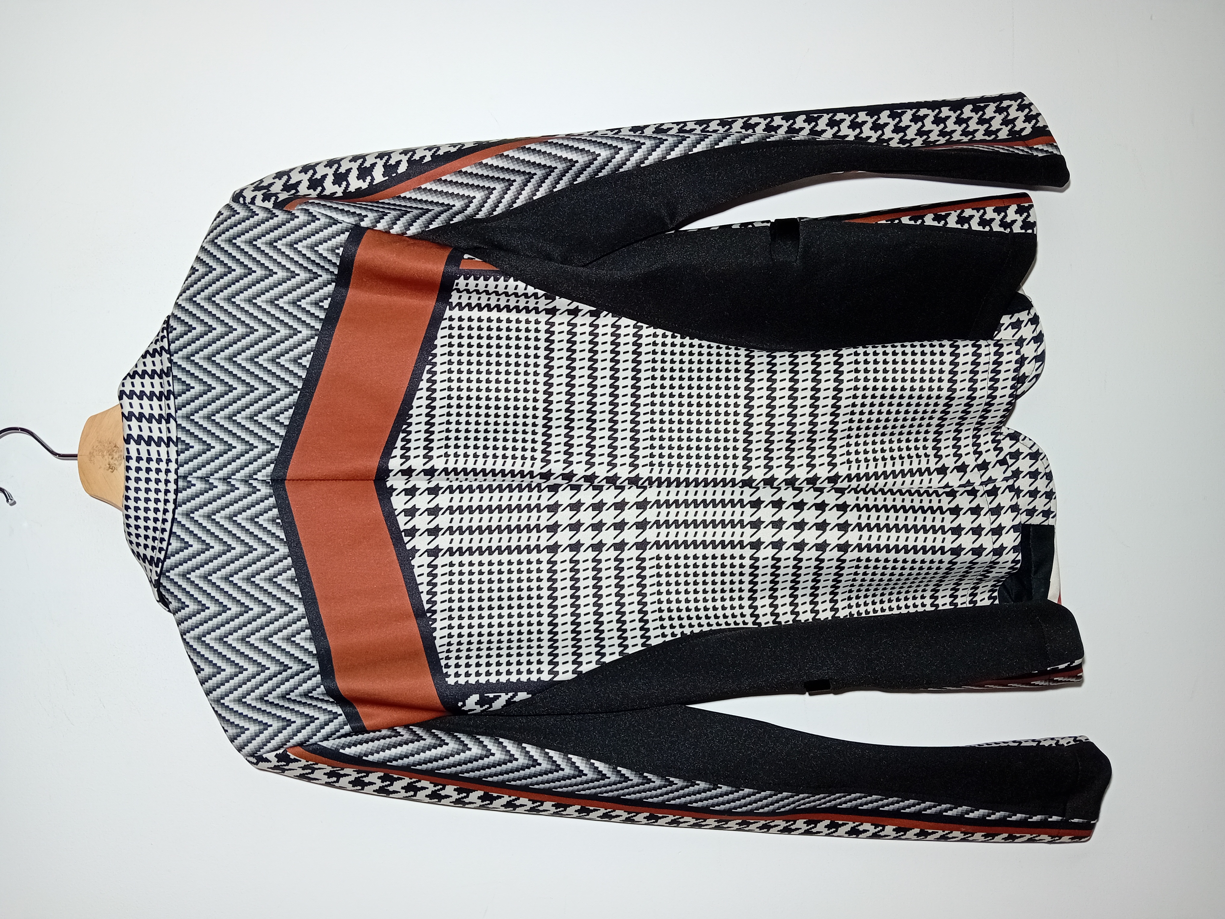 Blazer Géométrique Pied-de-poule Rinascimento