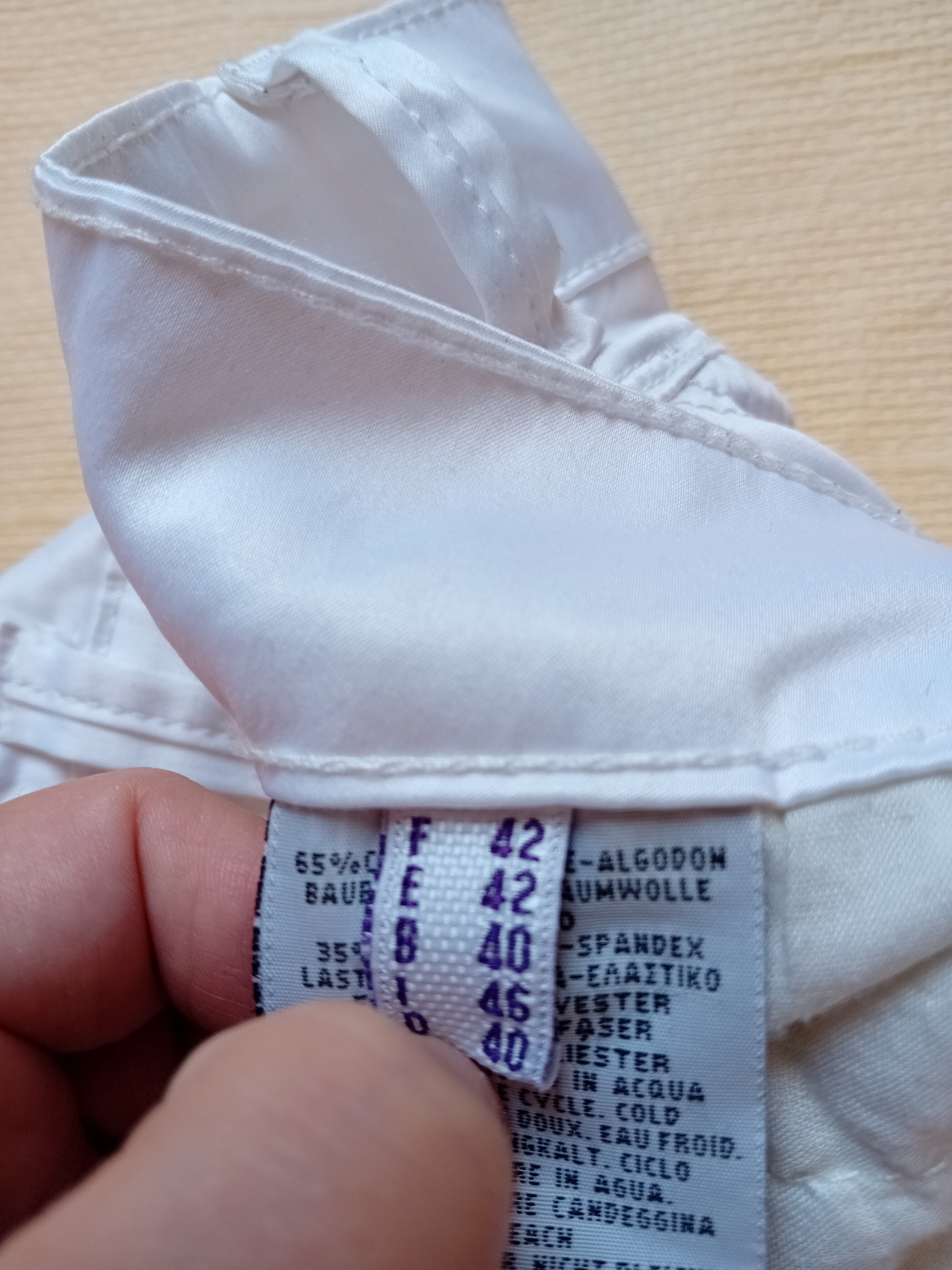 Pantacourt Blanc Stretch