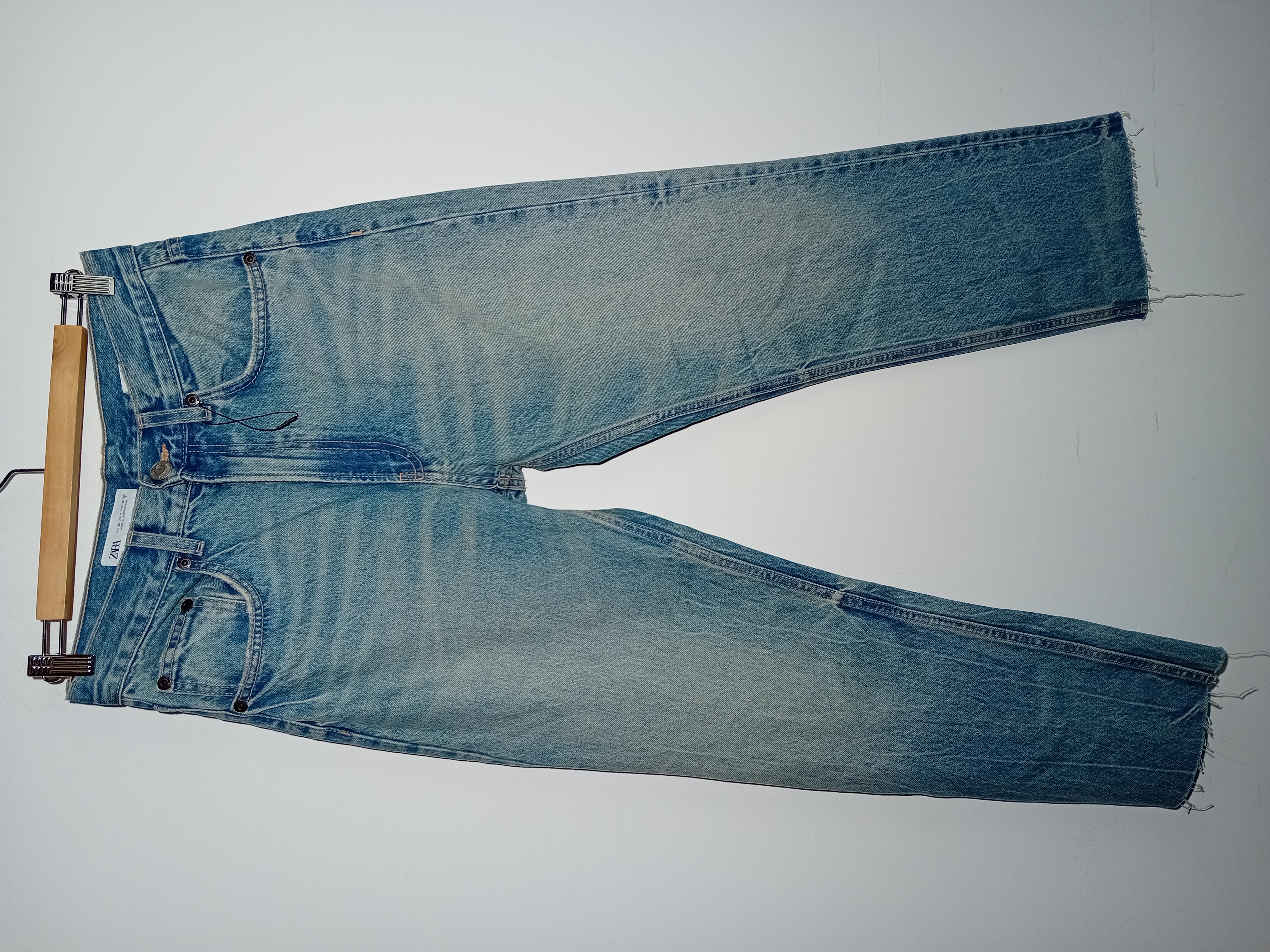 Jean Droit Bleu Clair Zara