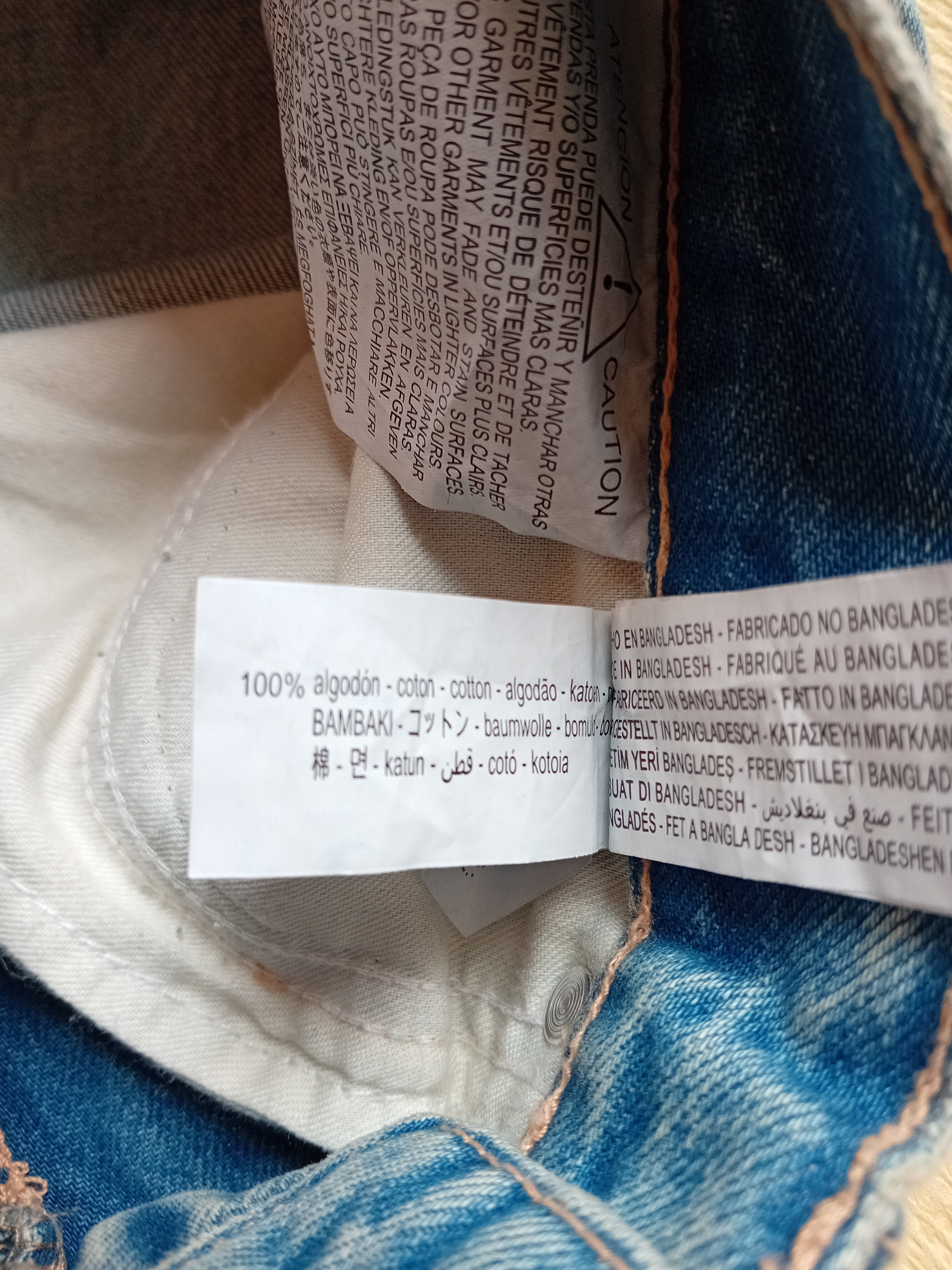 Jean Droit Bleu Clair Zara