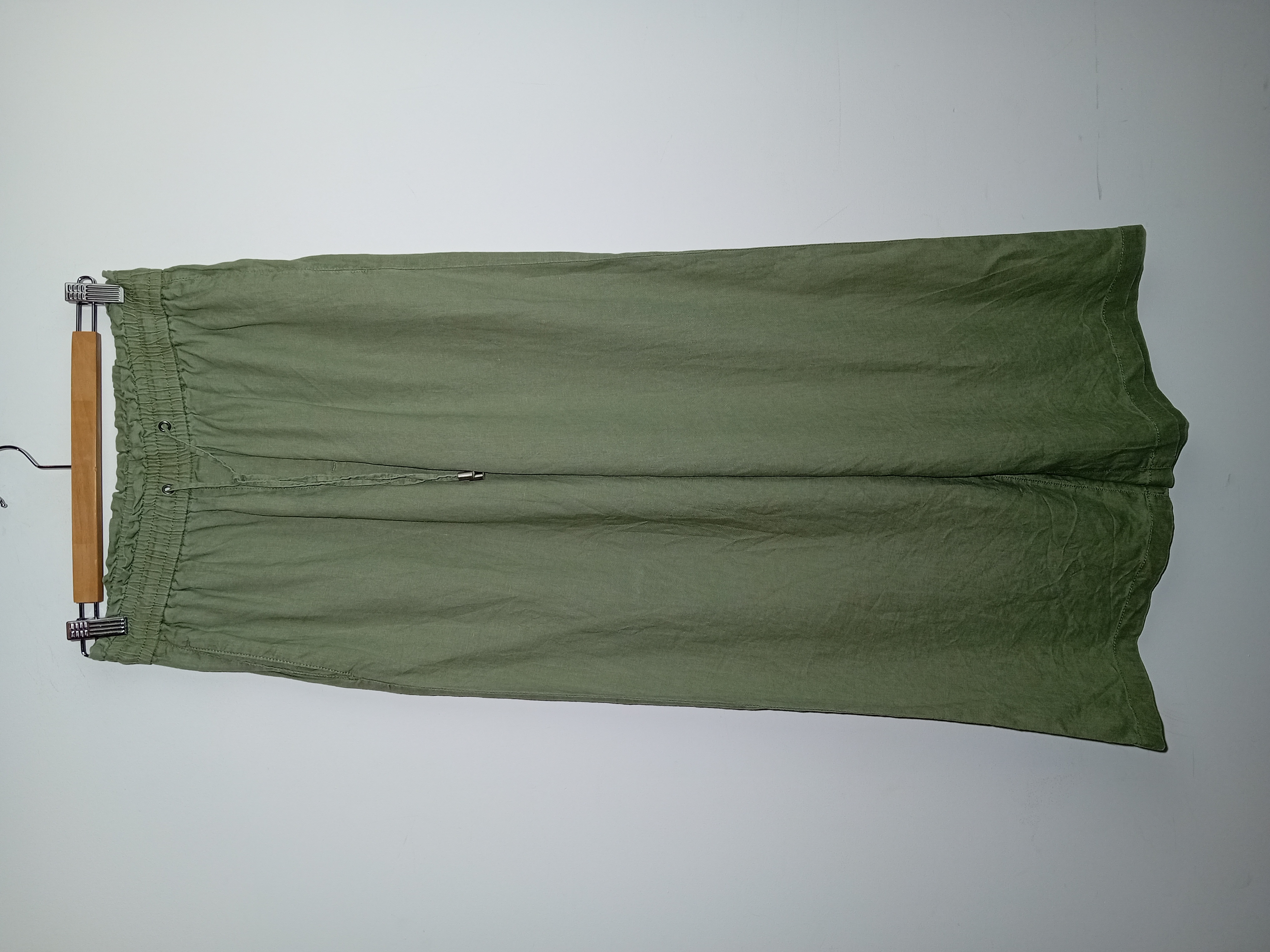 Pantalon Large Vert Sauge Esprit