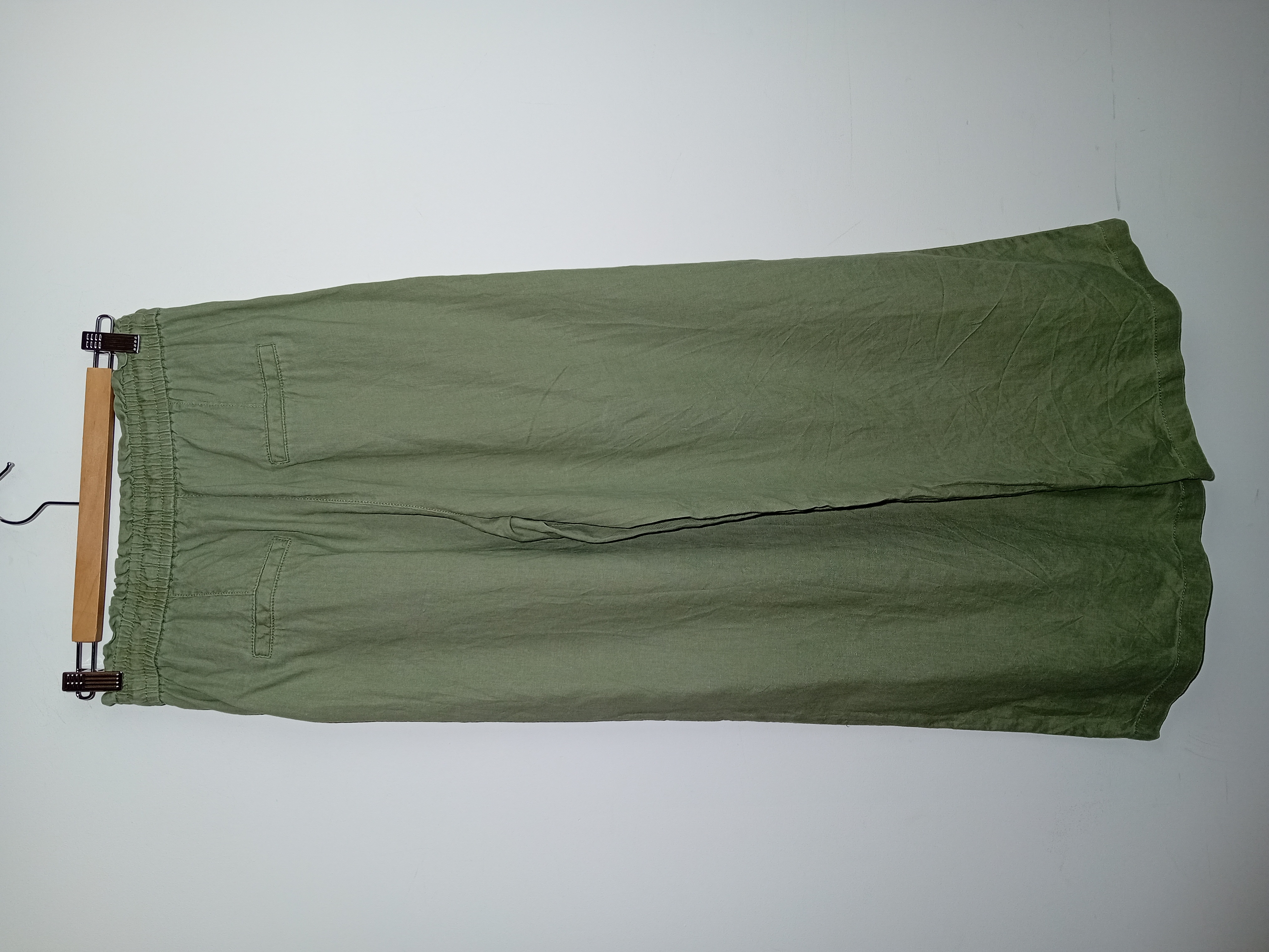 Pantalon Large Vert Sauge Esprit