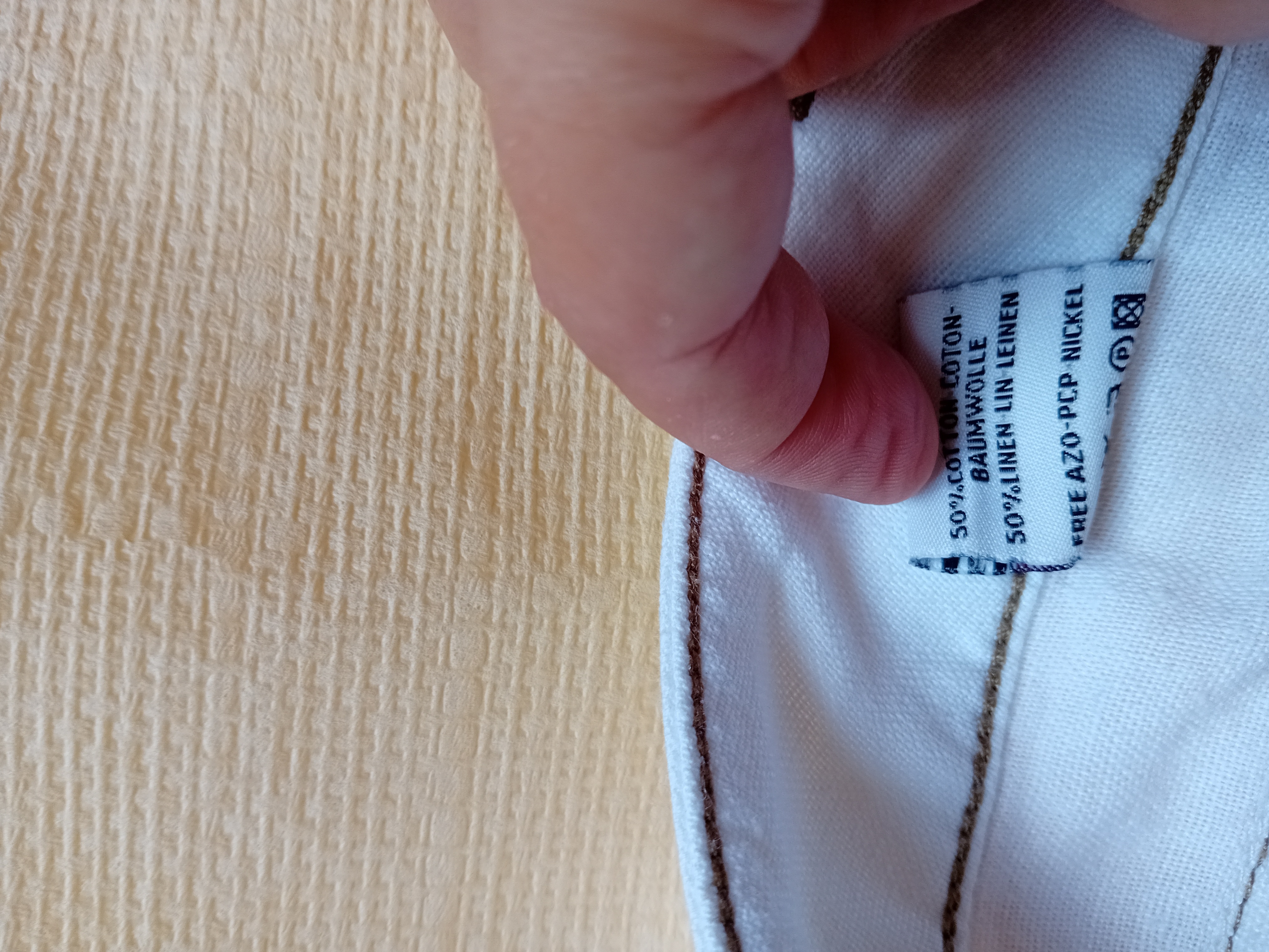 Pantalon Large Blanc Redskins Lin