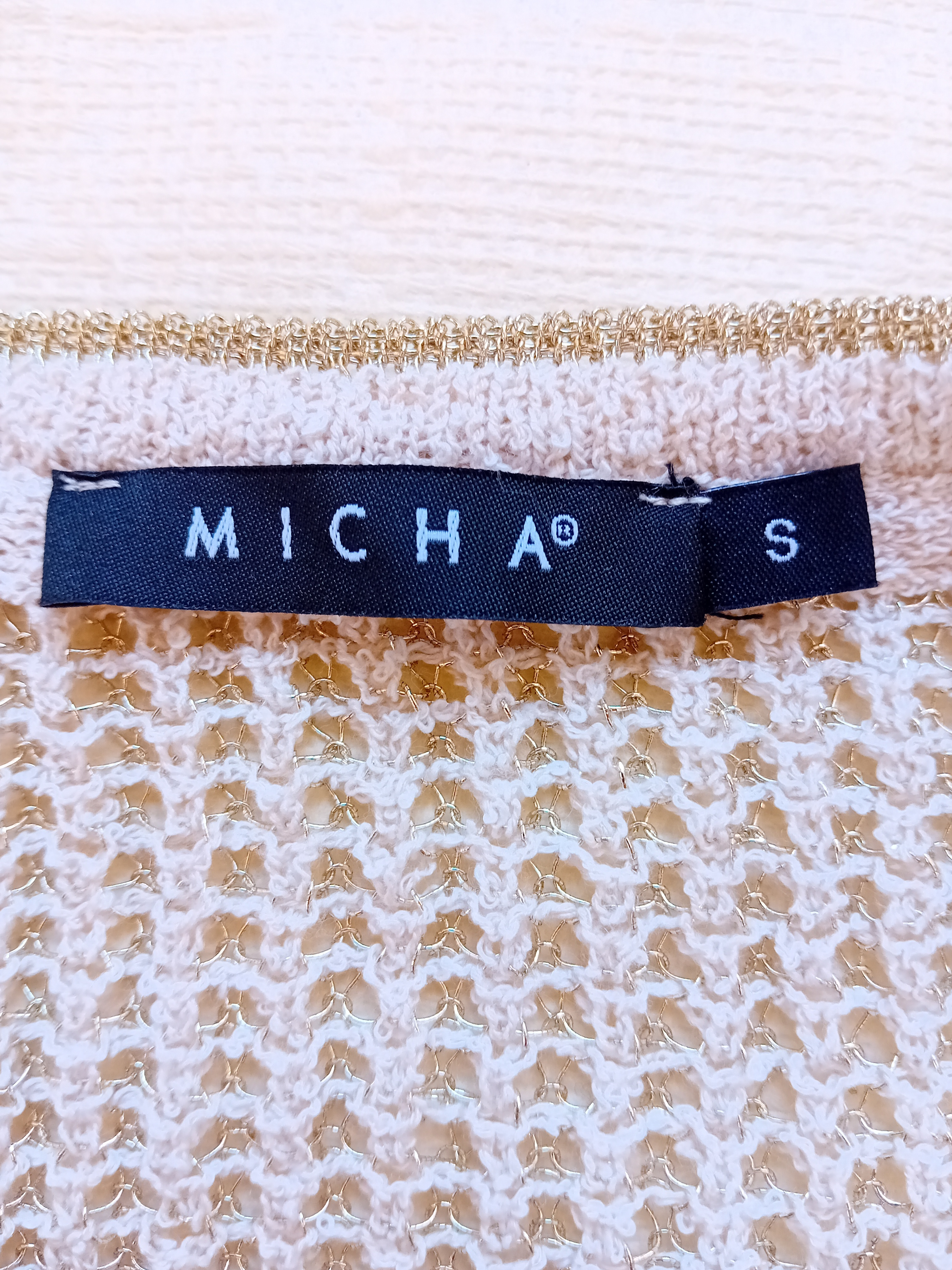 Cargidan En Maille Dorée Ajourée Micha S