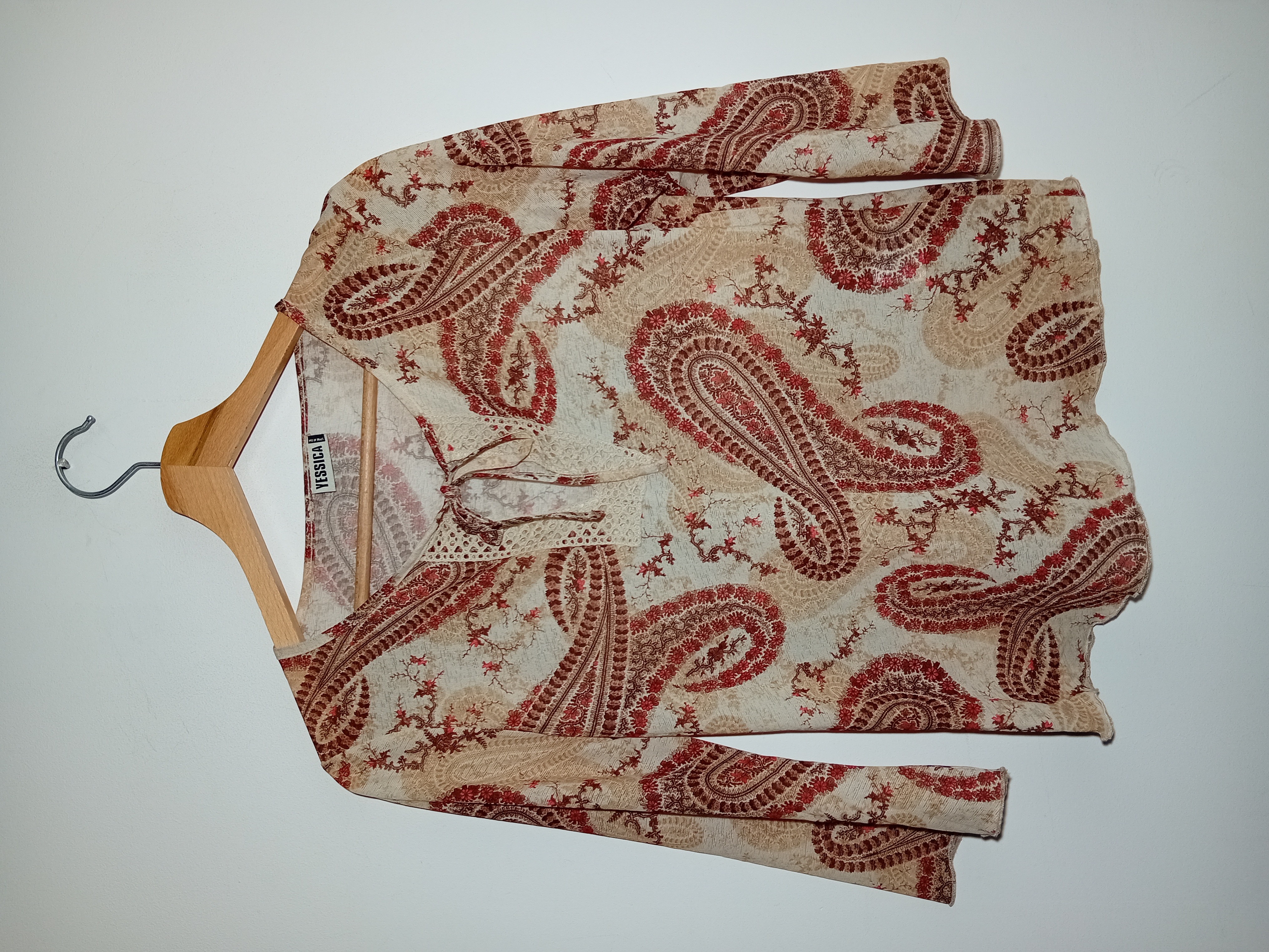 Top en Mesh Motif Cachemire Yessica M