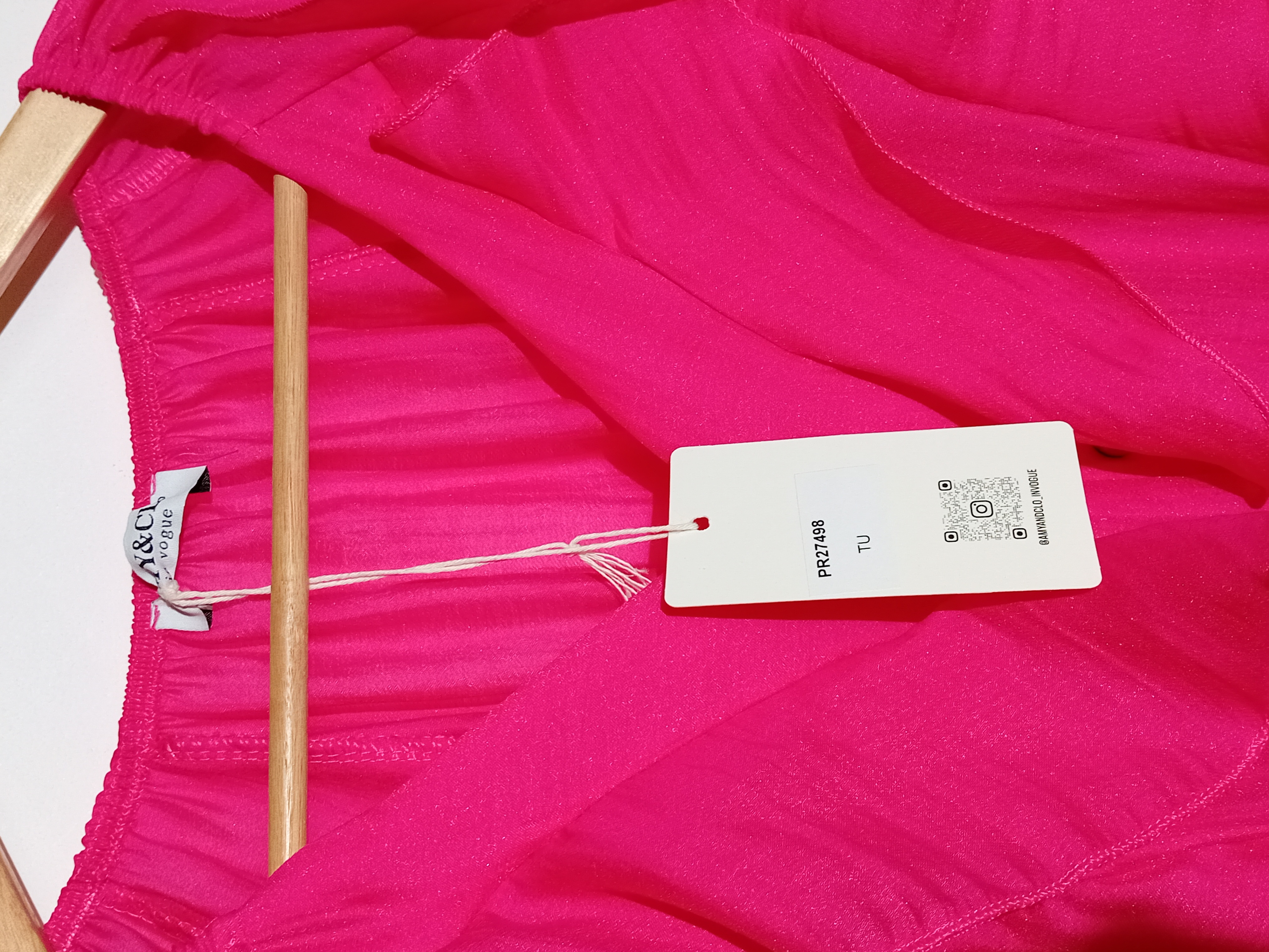 Blouse Fluide À Volants Rose Fuchsia Amy & Clo