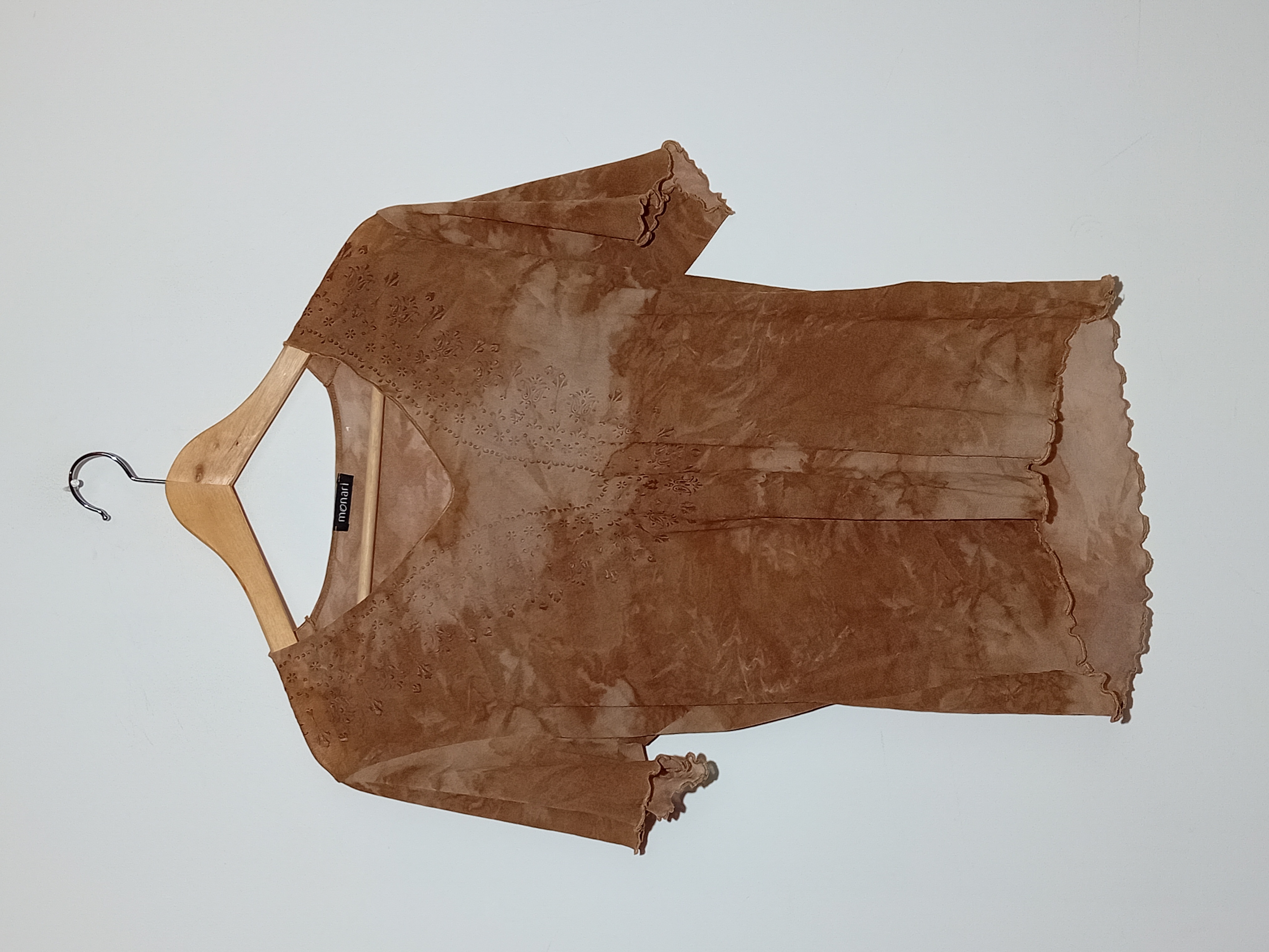 Top en Mesh Monari Marron Tie-dye