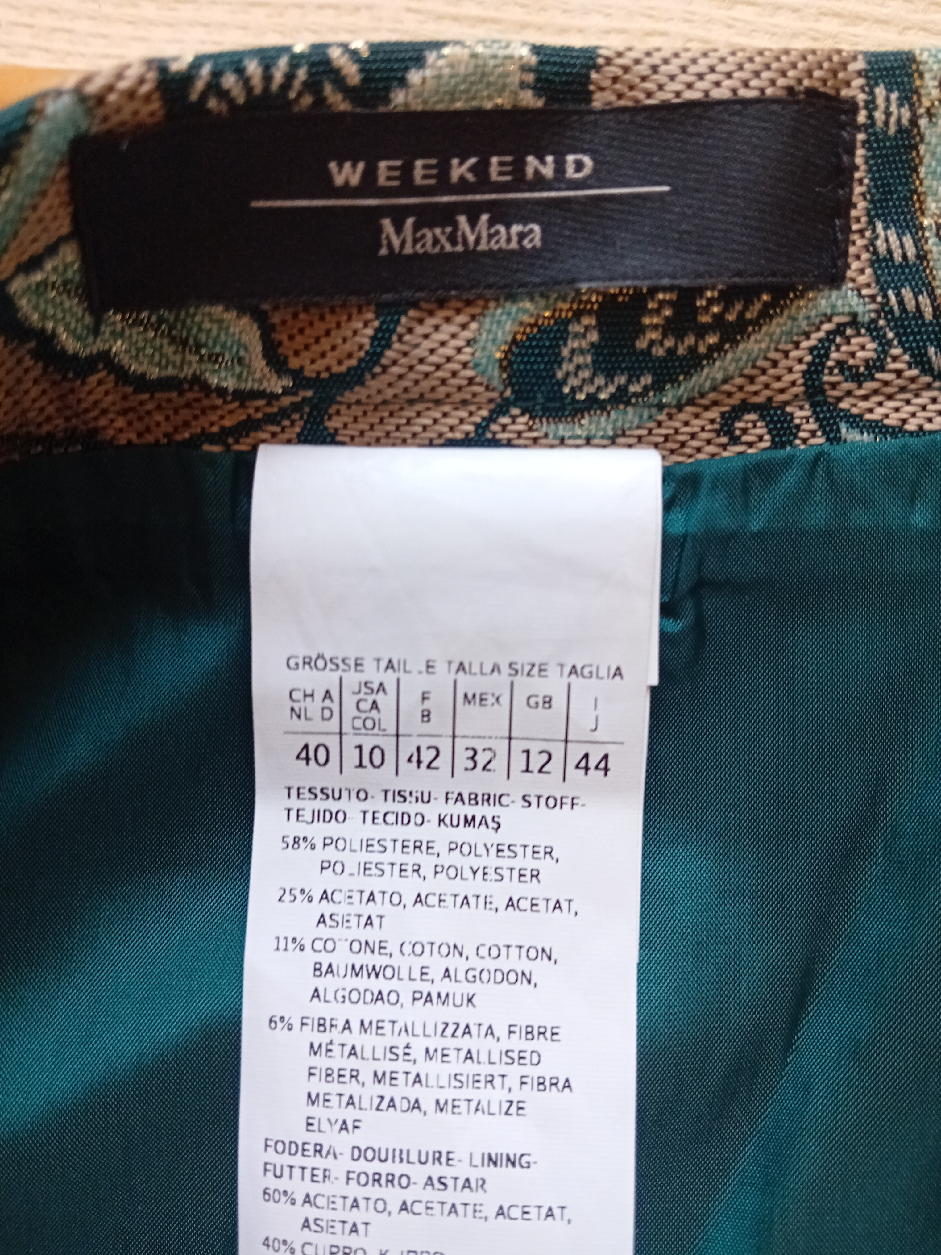 Jupe Trapèze Jacquard Papillon Weekend Max Mara