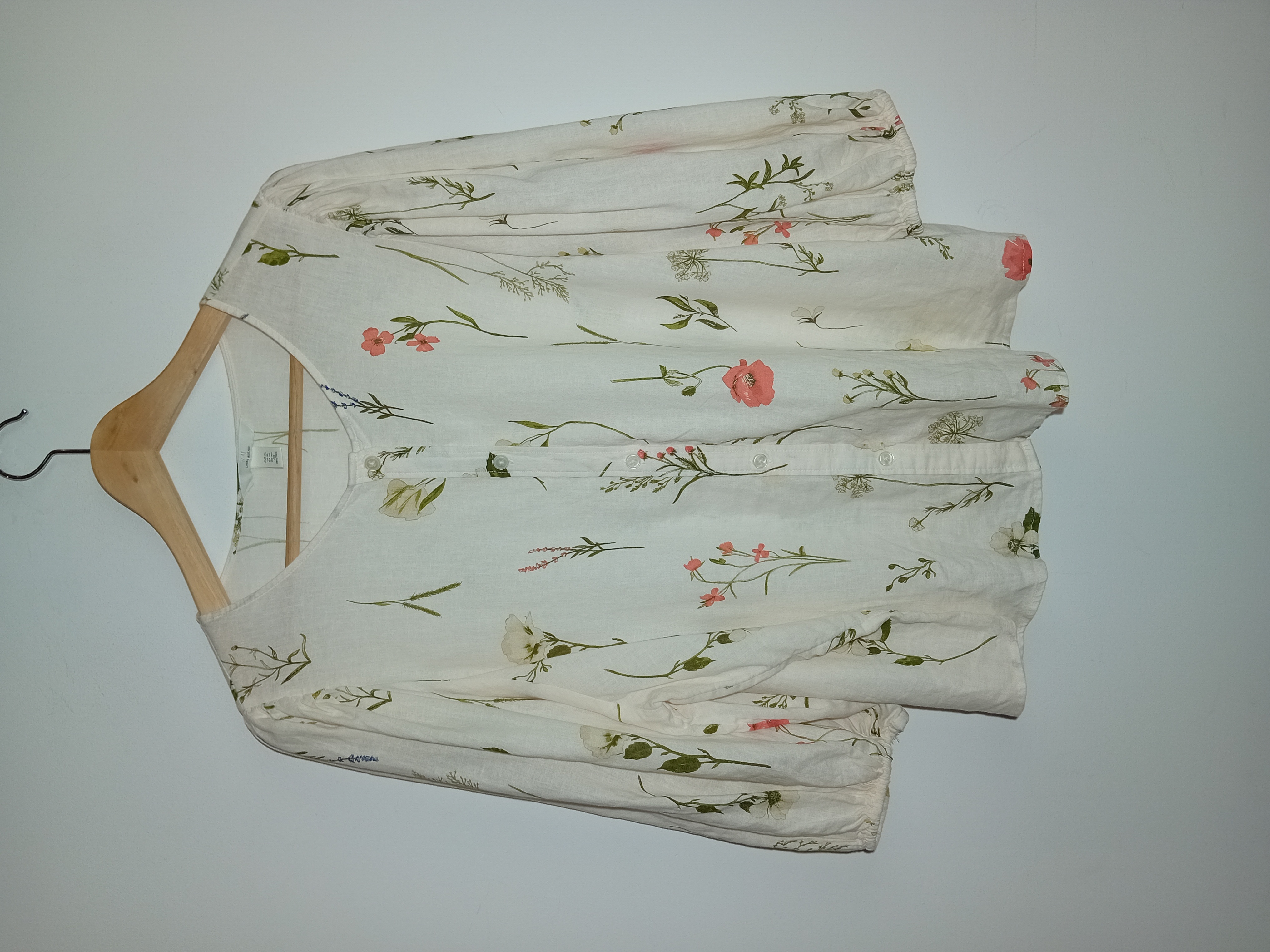 Blouse H&m En Lin Fleuri