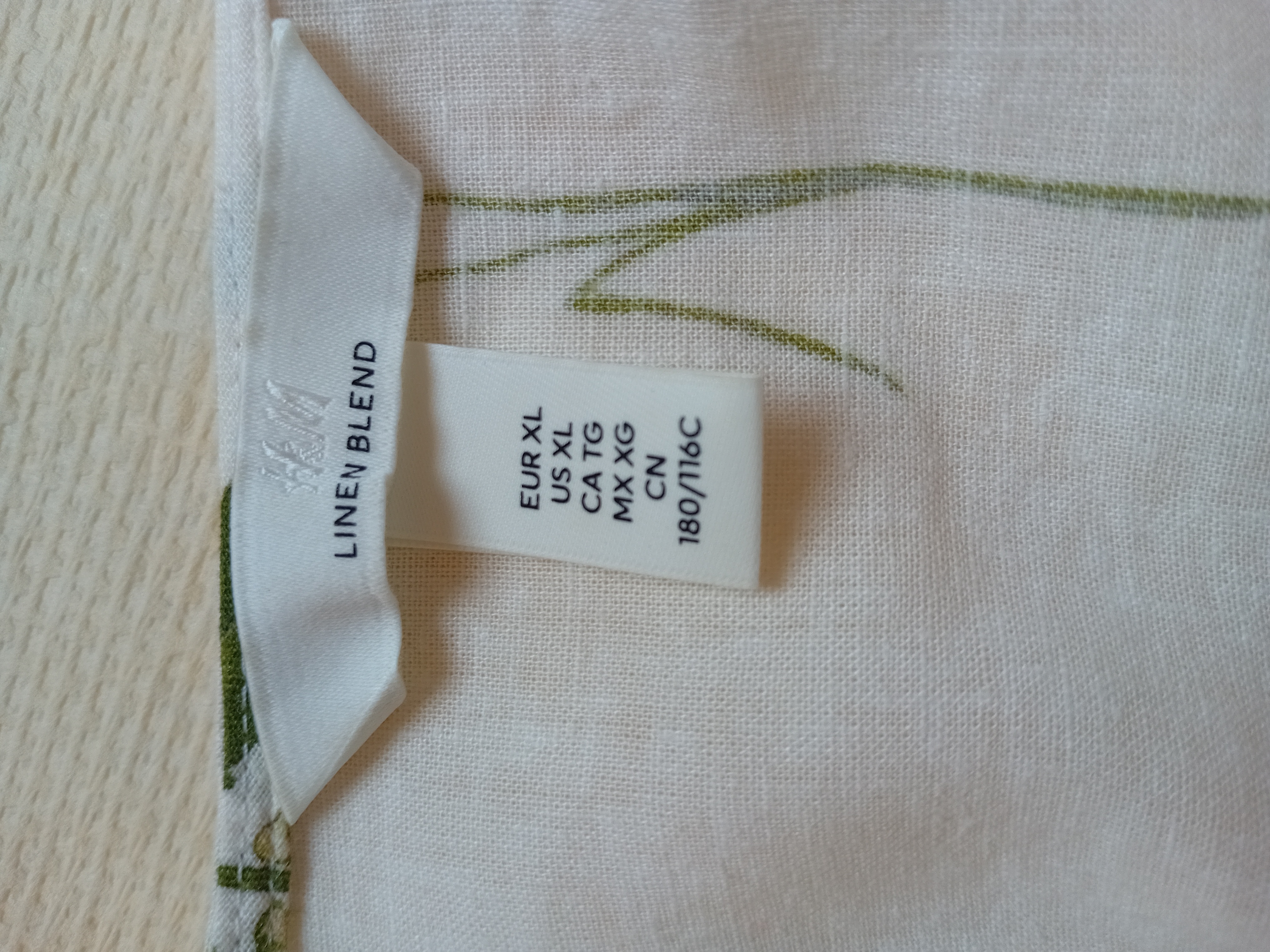 Blouse H&m En Lin Fleuri