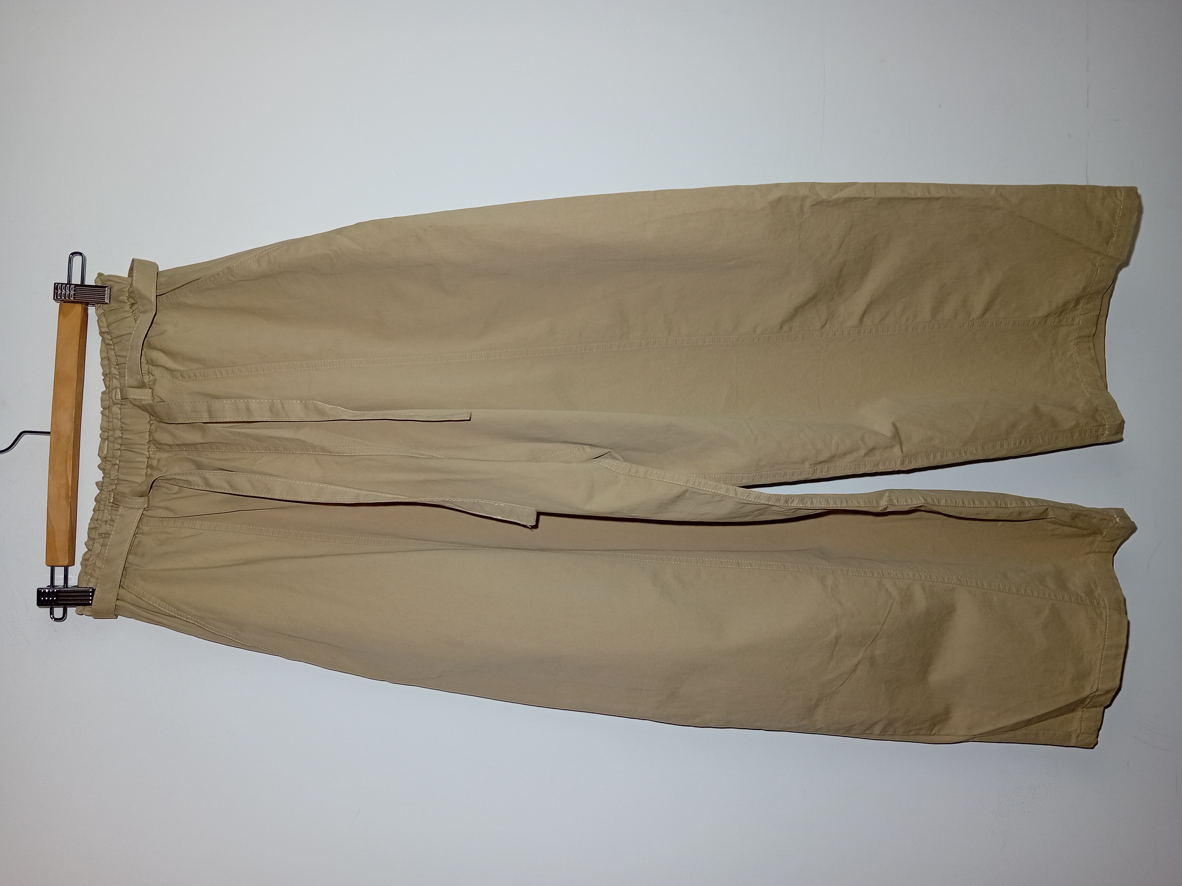 Pantalon Large Beige Shine