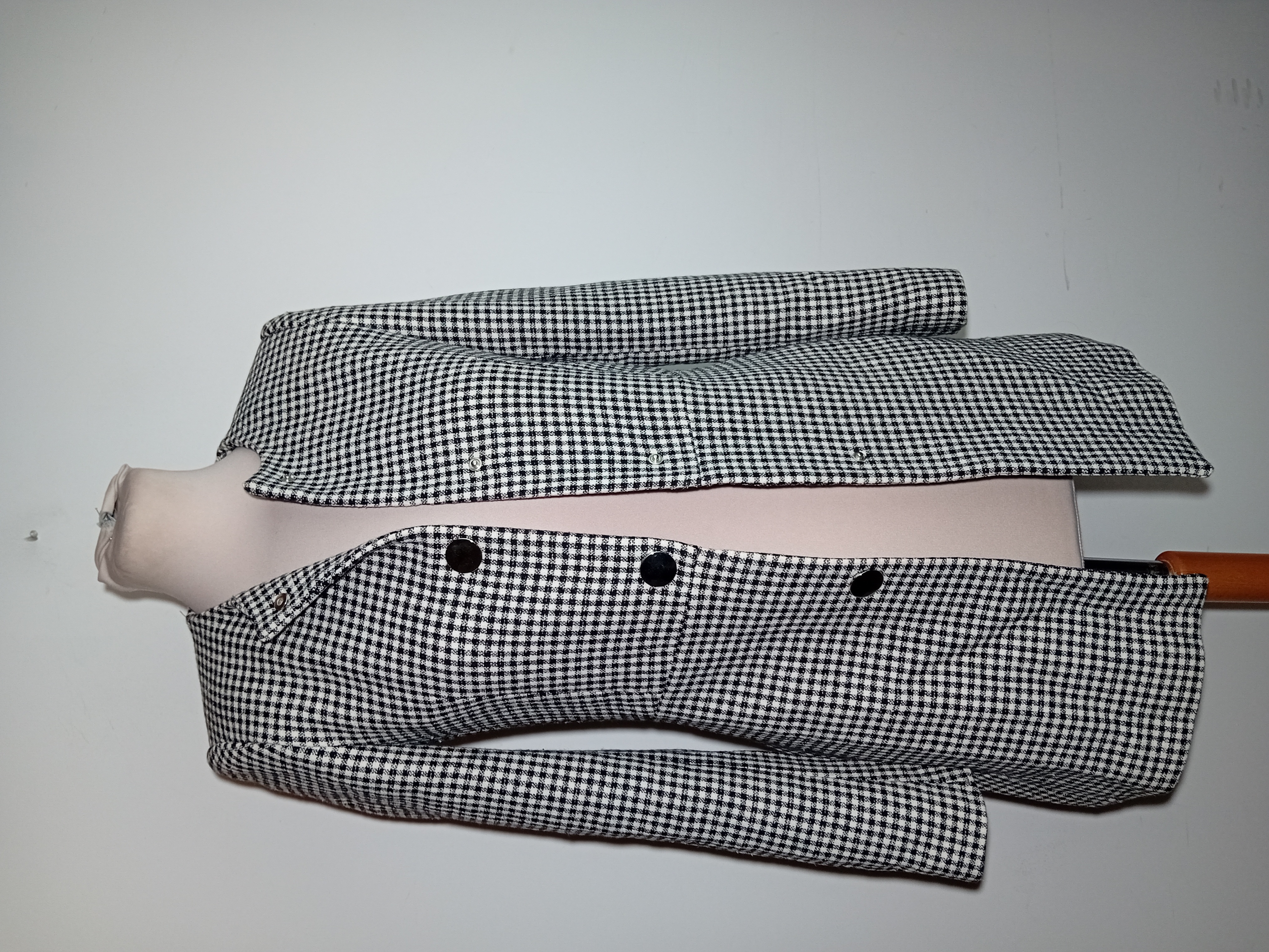 Veste Légère Motif Pied de Poule Zara