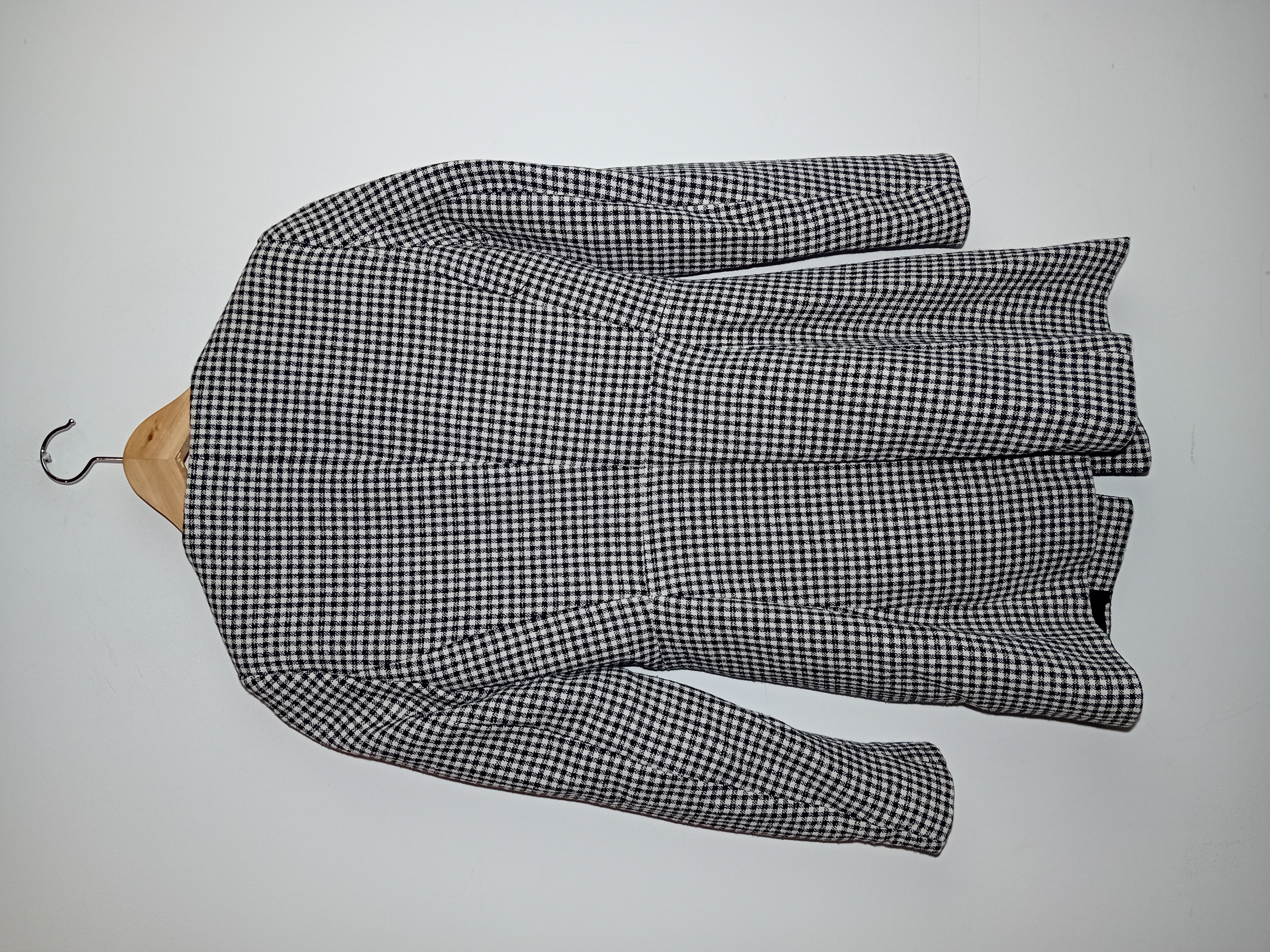 Veste Légère Motif Pied de Poule Zara